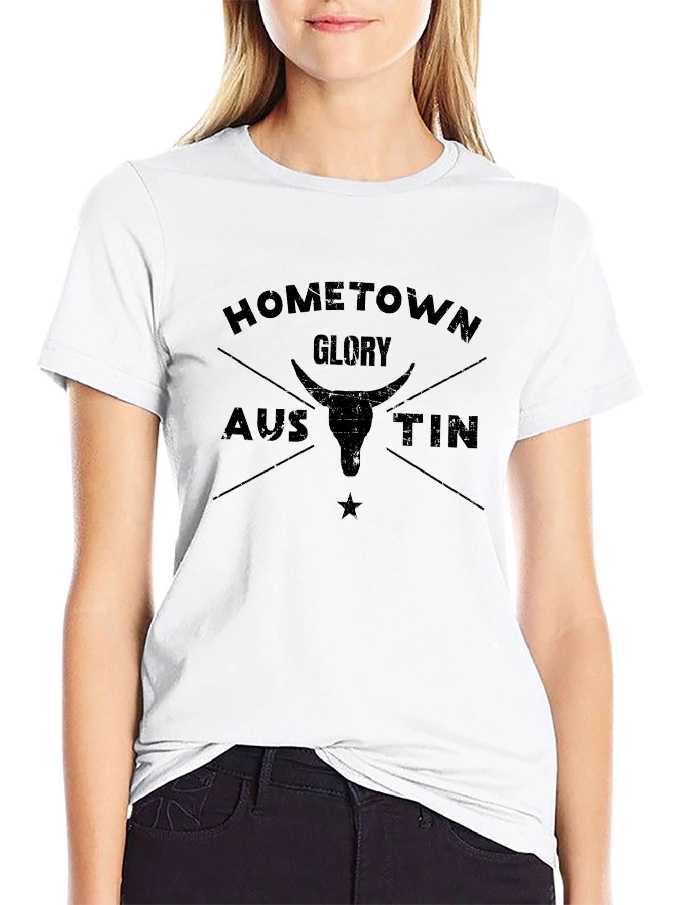 Hometown Glory Austin Graphic Tee - Black