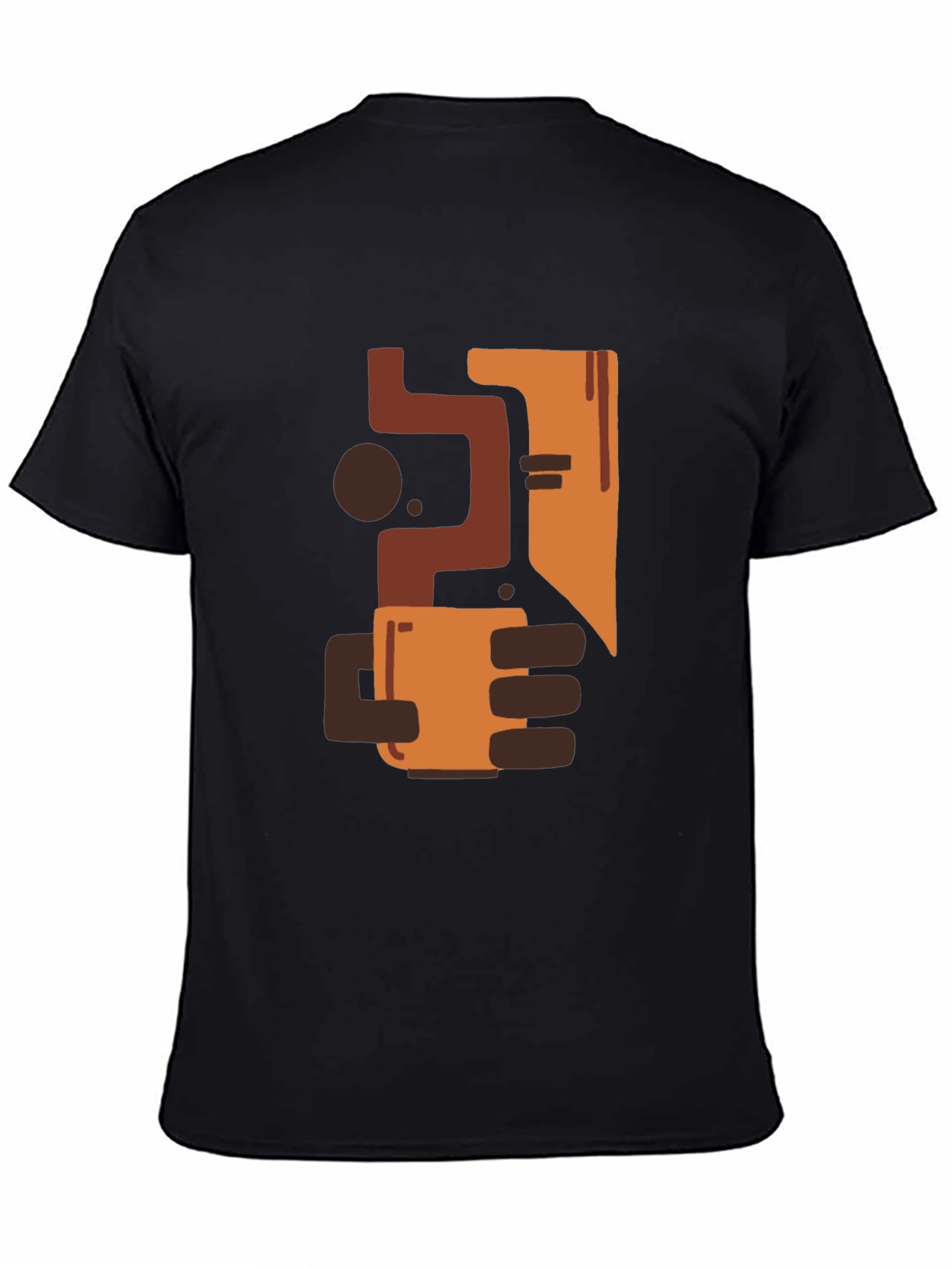 Abstract Art Coffee T-Shirt - Modern Graphic Tee