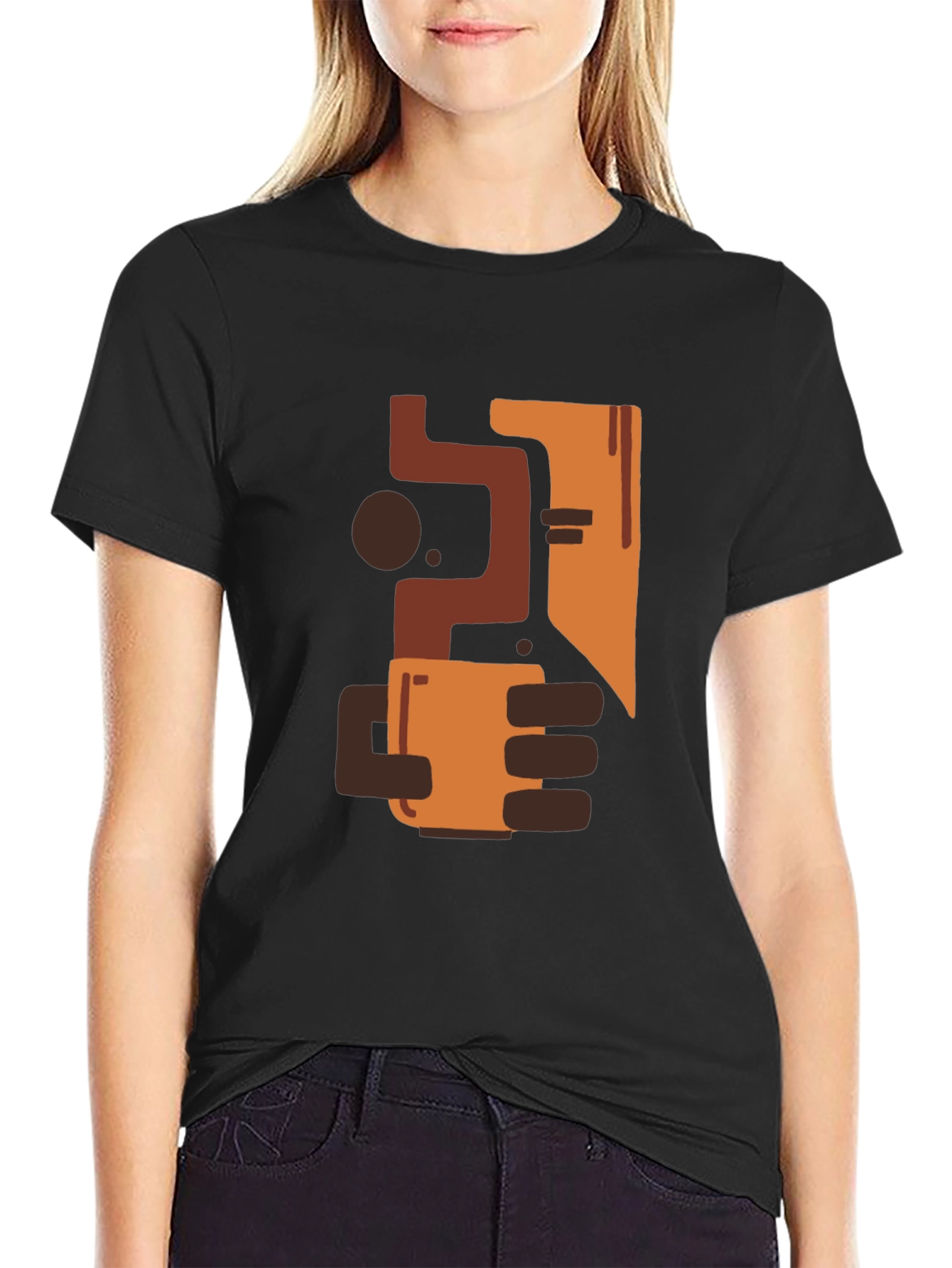 Abstract Art Coffee T-Shirt - Modern Graphic Tee