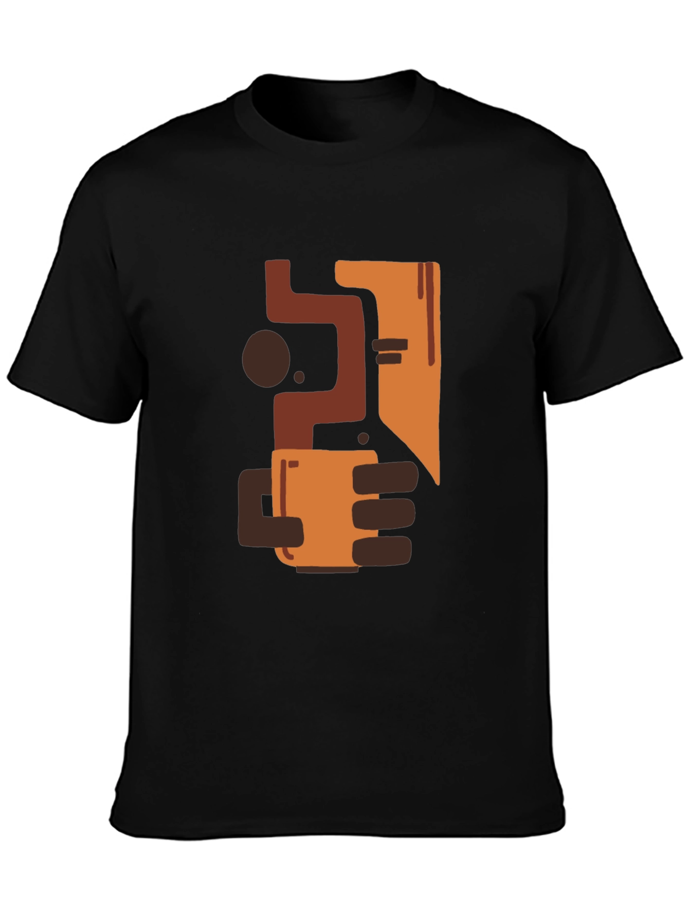 Abstract Art Coffee T-Shirt - Modern Graphic Tee
