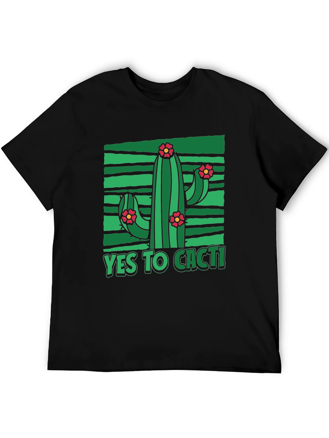 Yes to Cacti T-Shirt - Unique Graphic Tee
