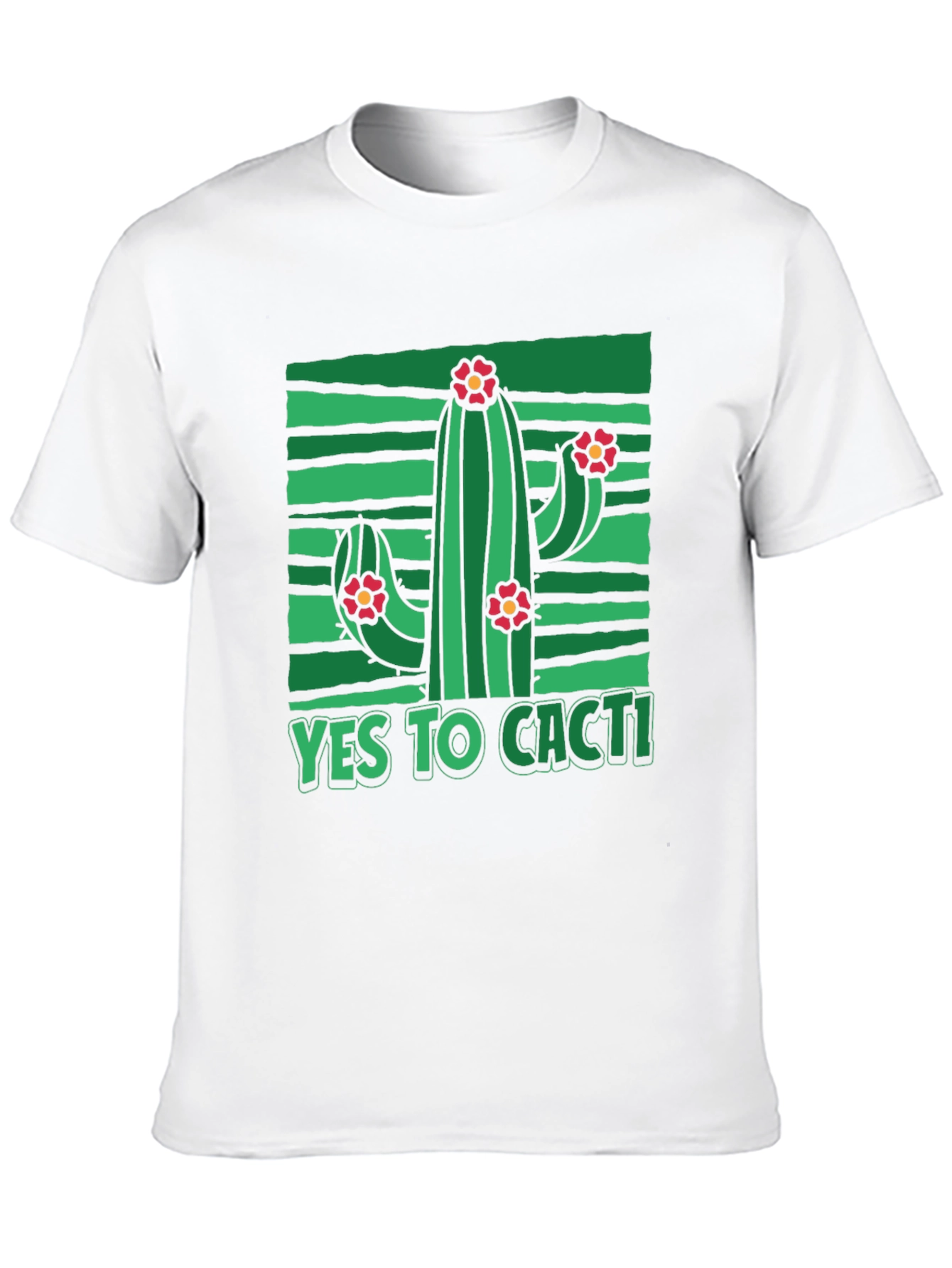 Yes to Cacti T-Shirt - Unique Graphic Tee