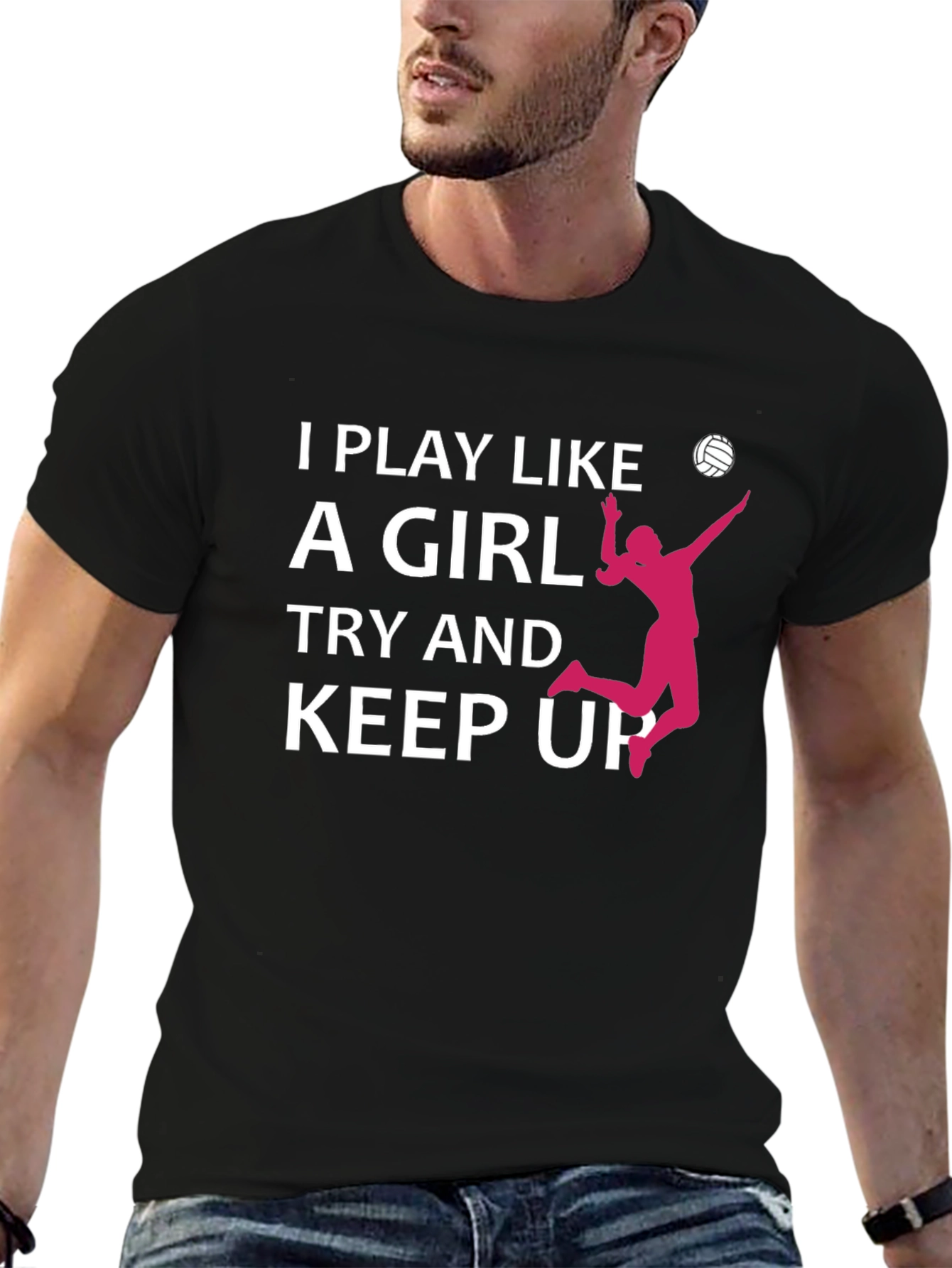 I Play Like A Girl Volleyball T-Shirt