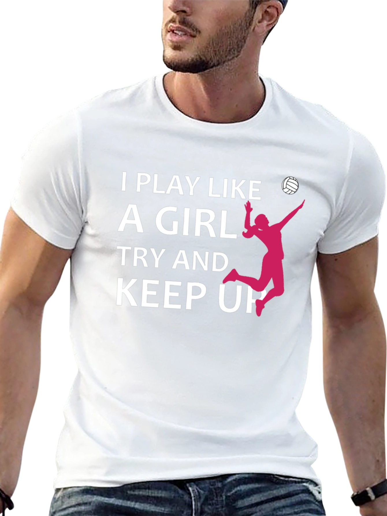 I Play Like A Girl Volleyball T-Shirt
