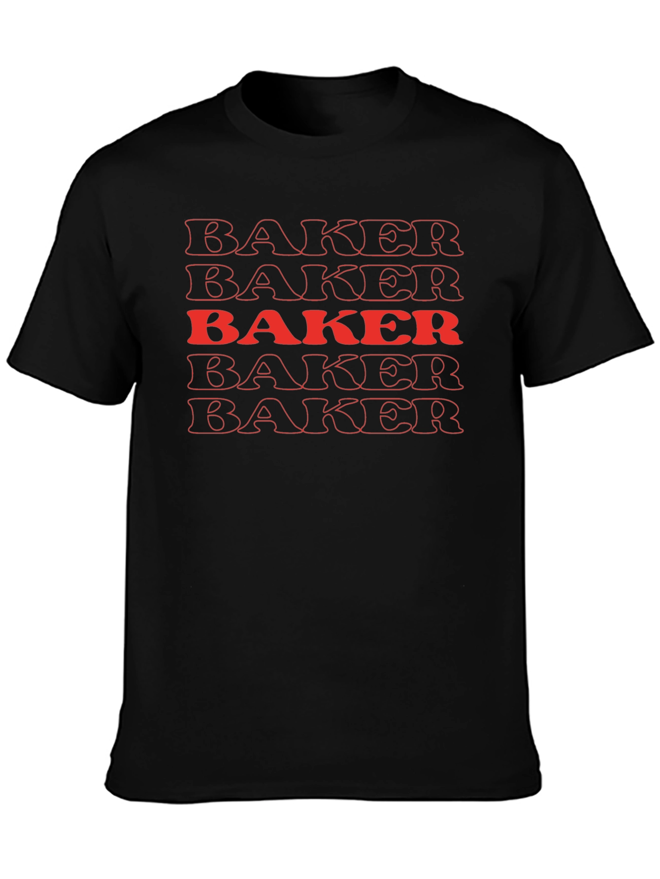 Baker Stacked Graphic Tee - Black