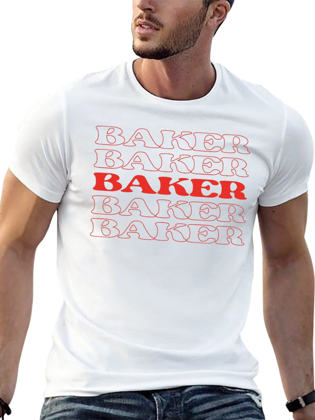 Baker Stacked Graphic Tee - Black