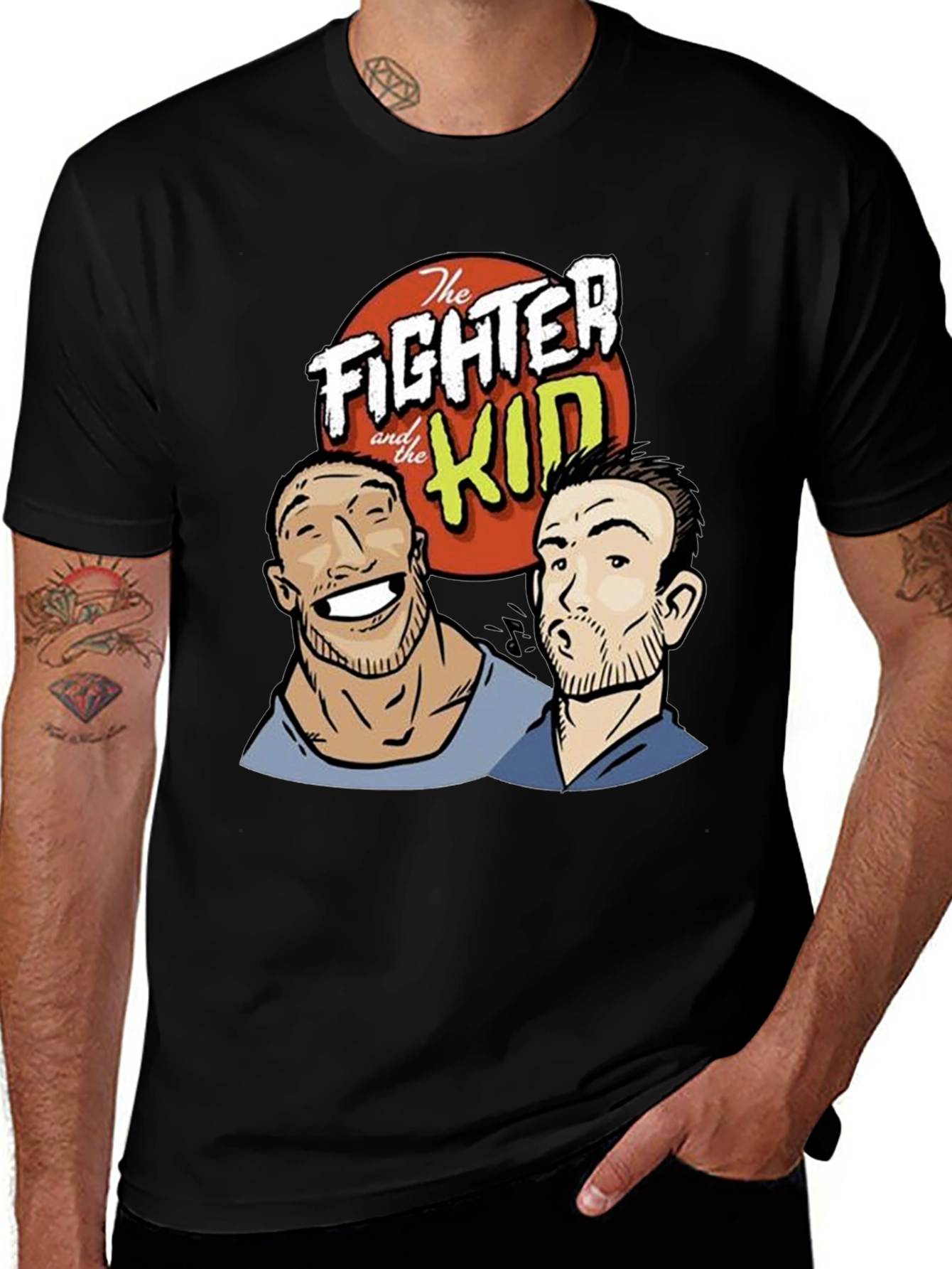 The Fighter and The Kid Black Graphic Tee