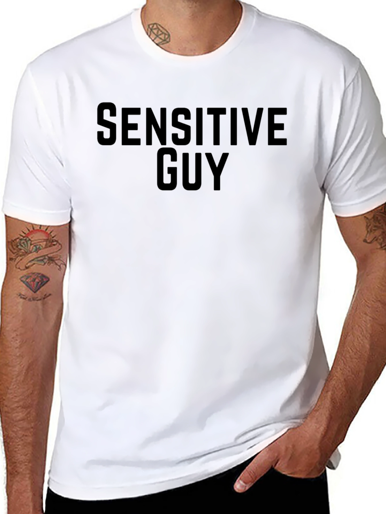 Sensitive Guy Black T-Shirt