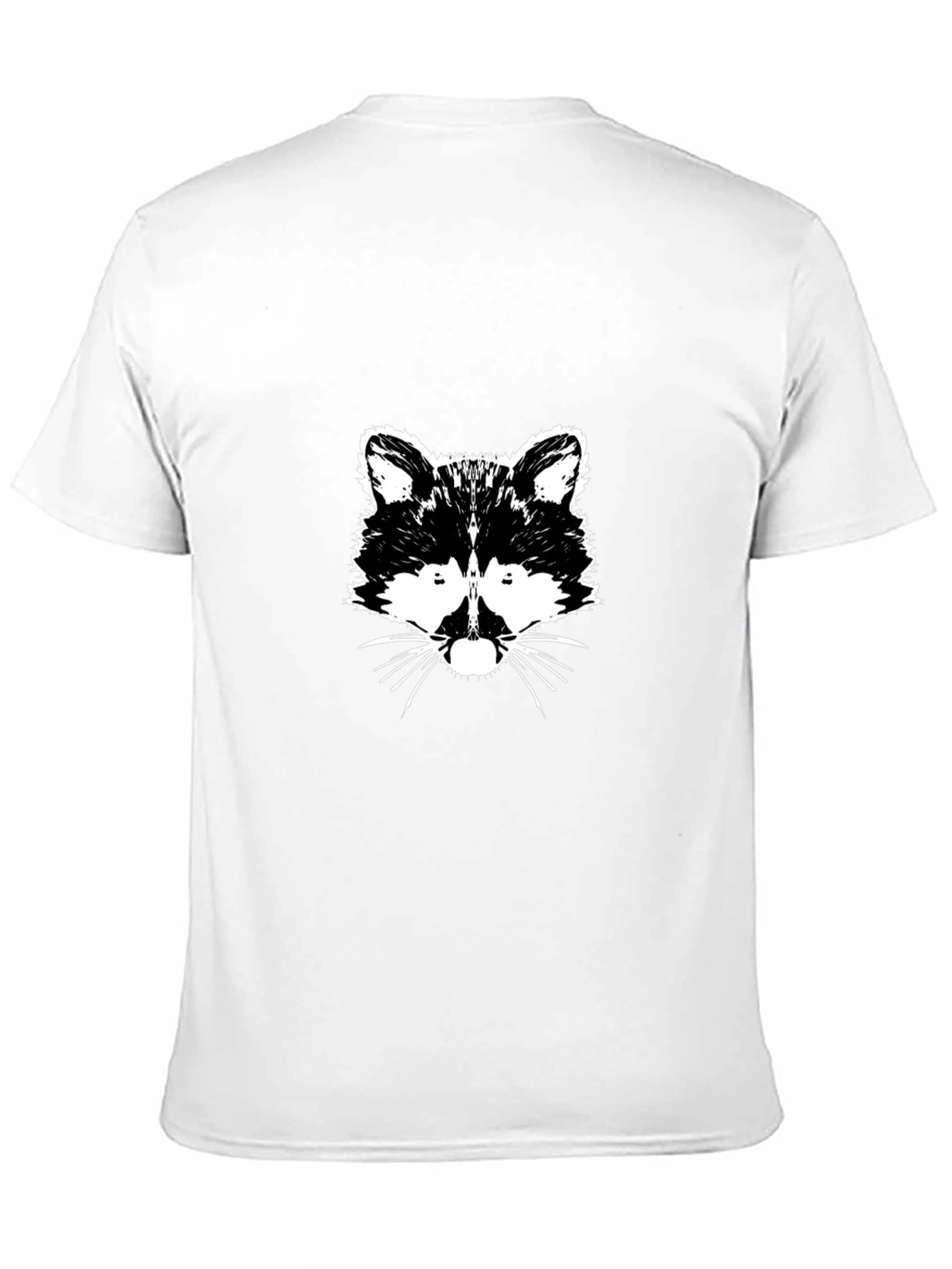 Raccoon Graphic Tee - Black Cotton T-Shirt