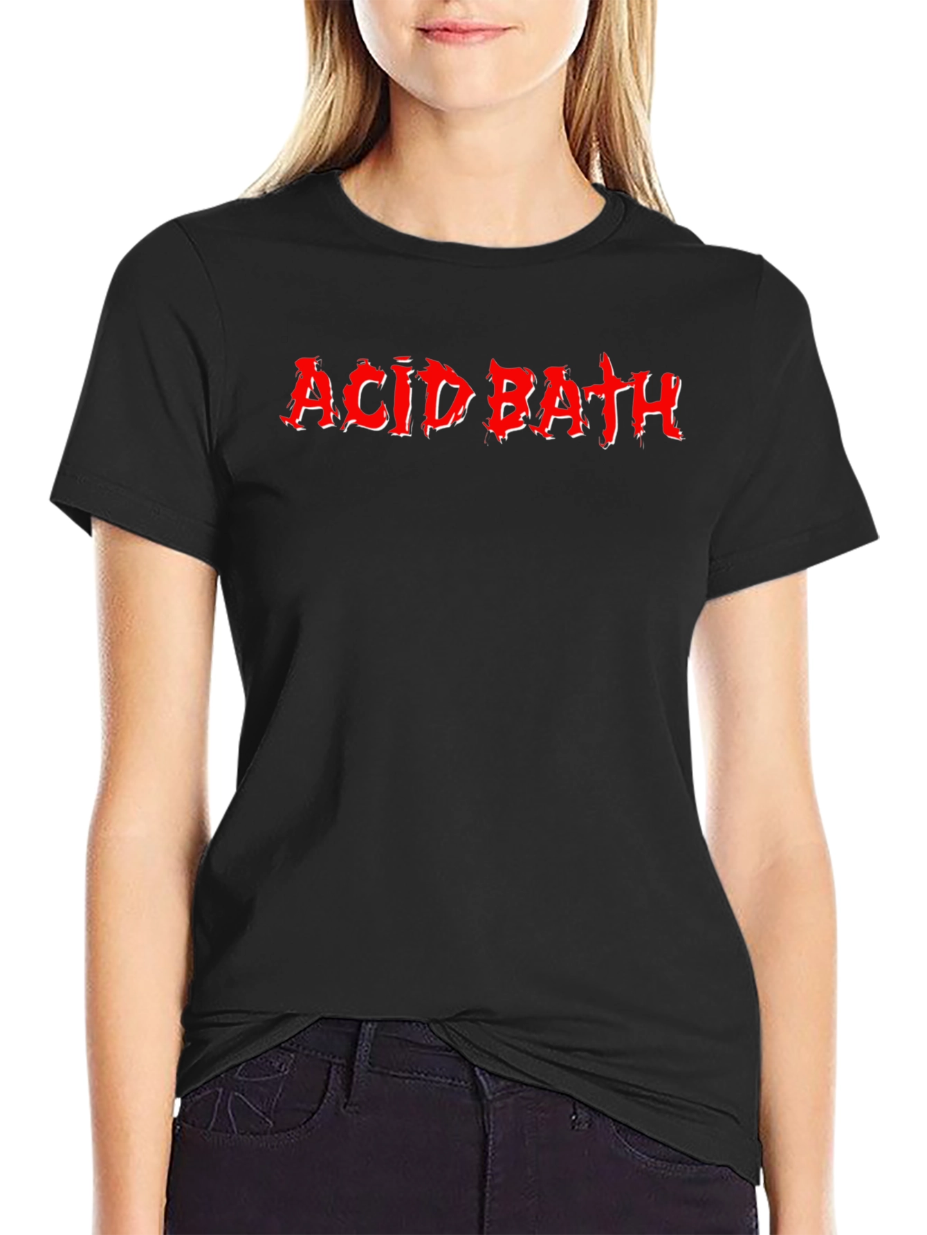 Acid Bath Graphic Tee - Black Cotton T-Shirt