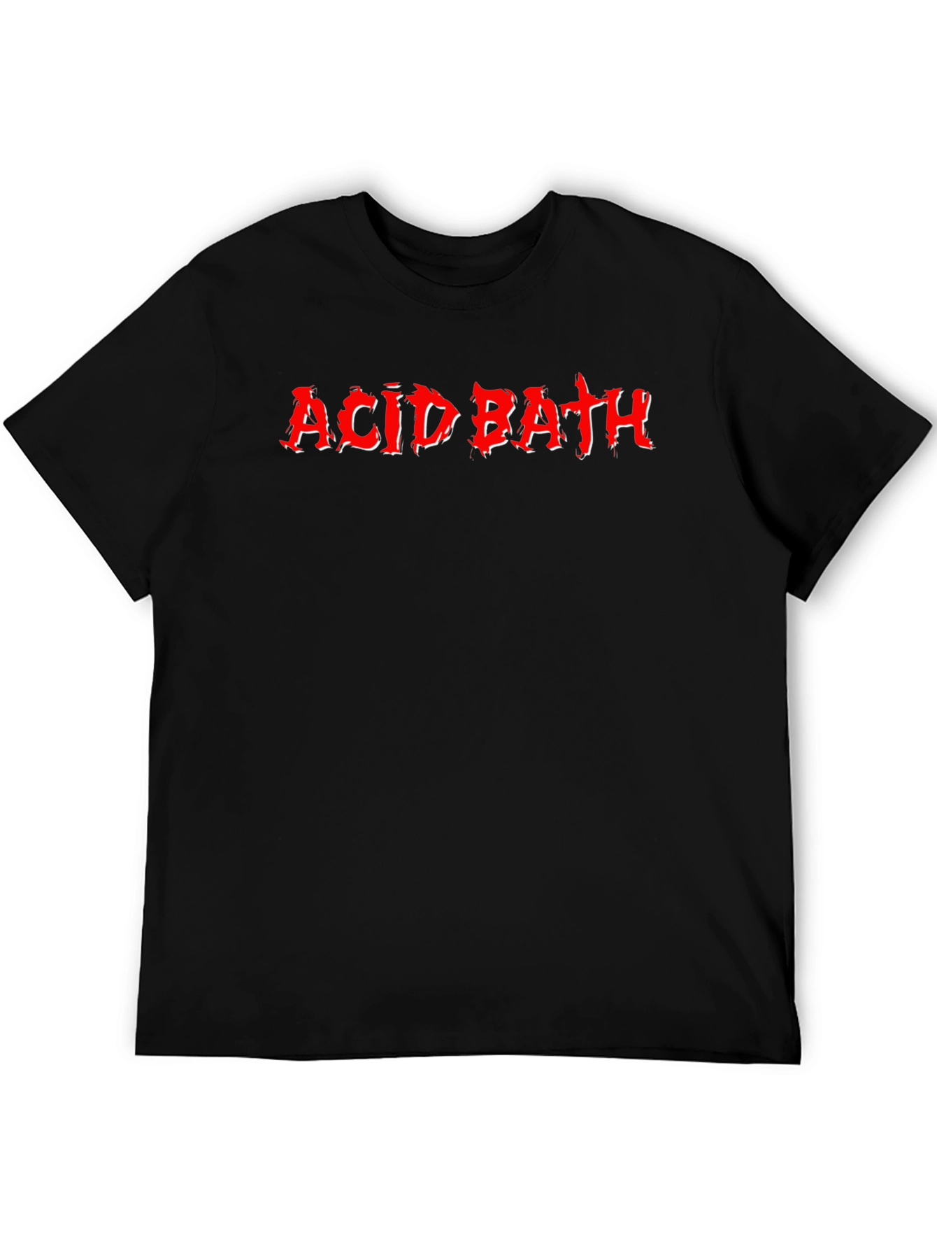 Acid Bath Graphic Tee - Black Cotton T-Shirt