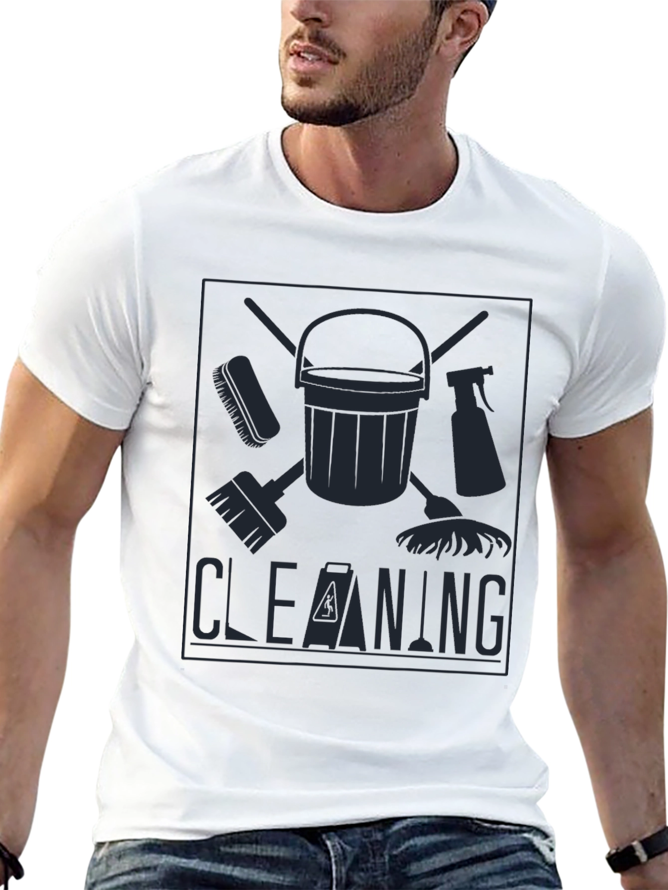Cleaning Crew Graphic T-Shirt