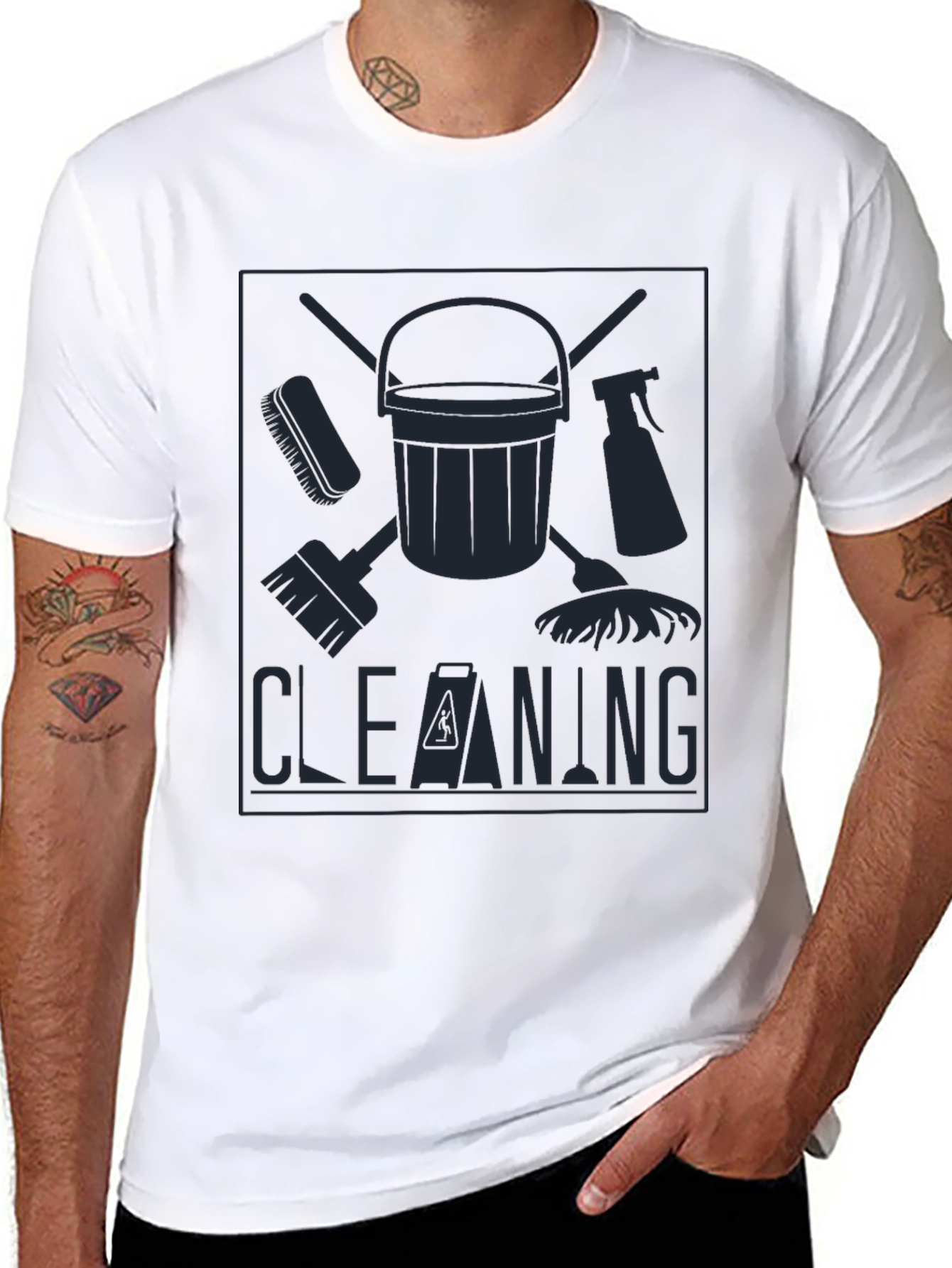 Cleaning Crew Graphic T-Shirt