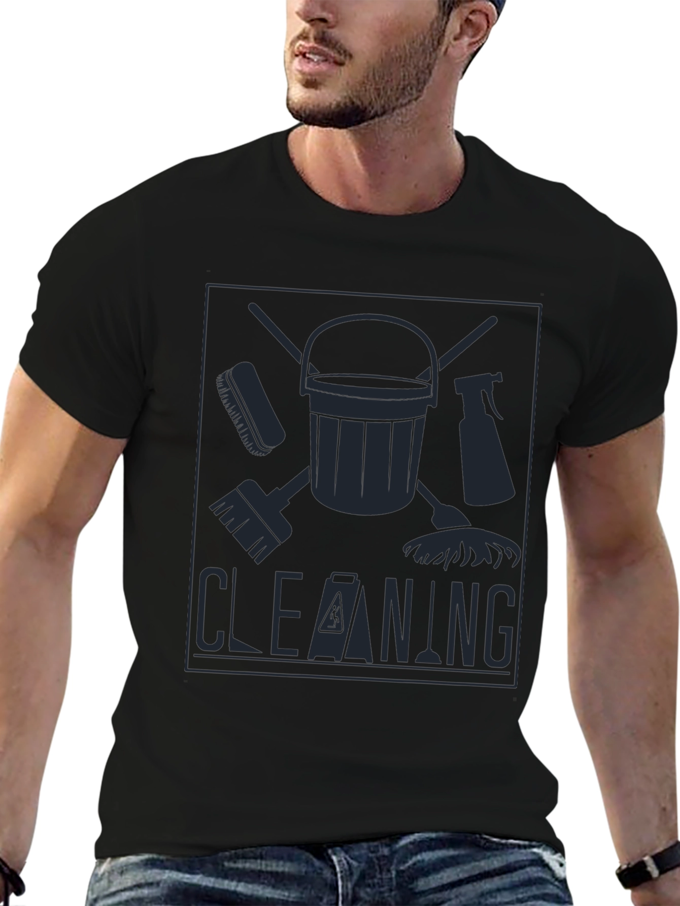 Cleaning Crew Graphic T-Shirt