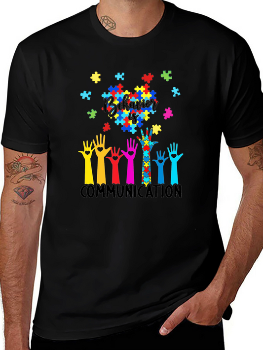 Autism Awareness Puzzle Piece Graphic Tee