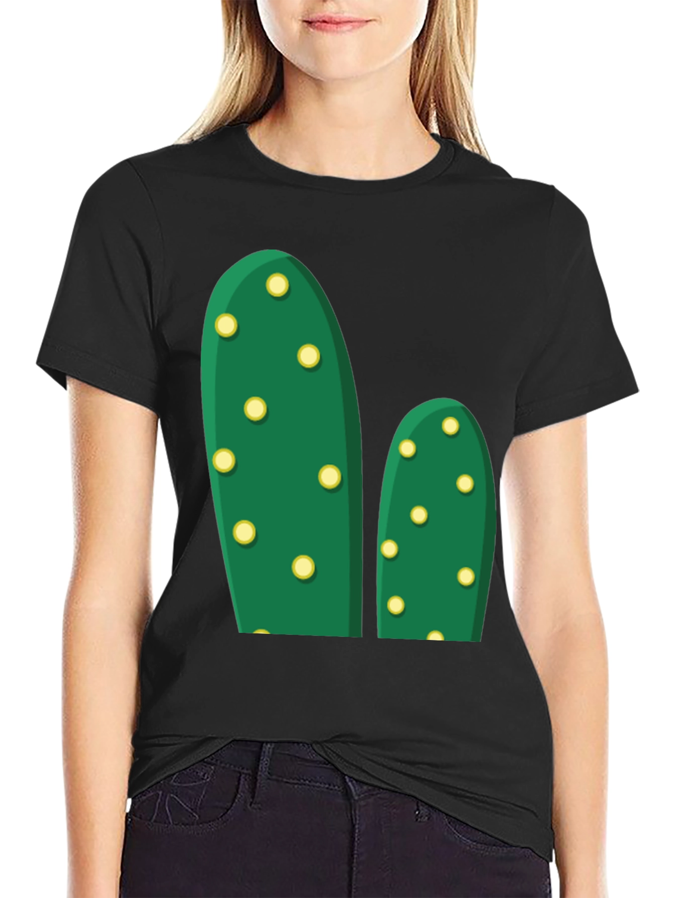 Cactus Graphic T-Shirt - Unisex Black Tee