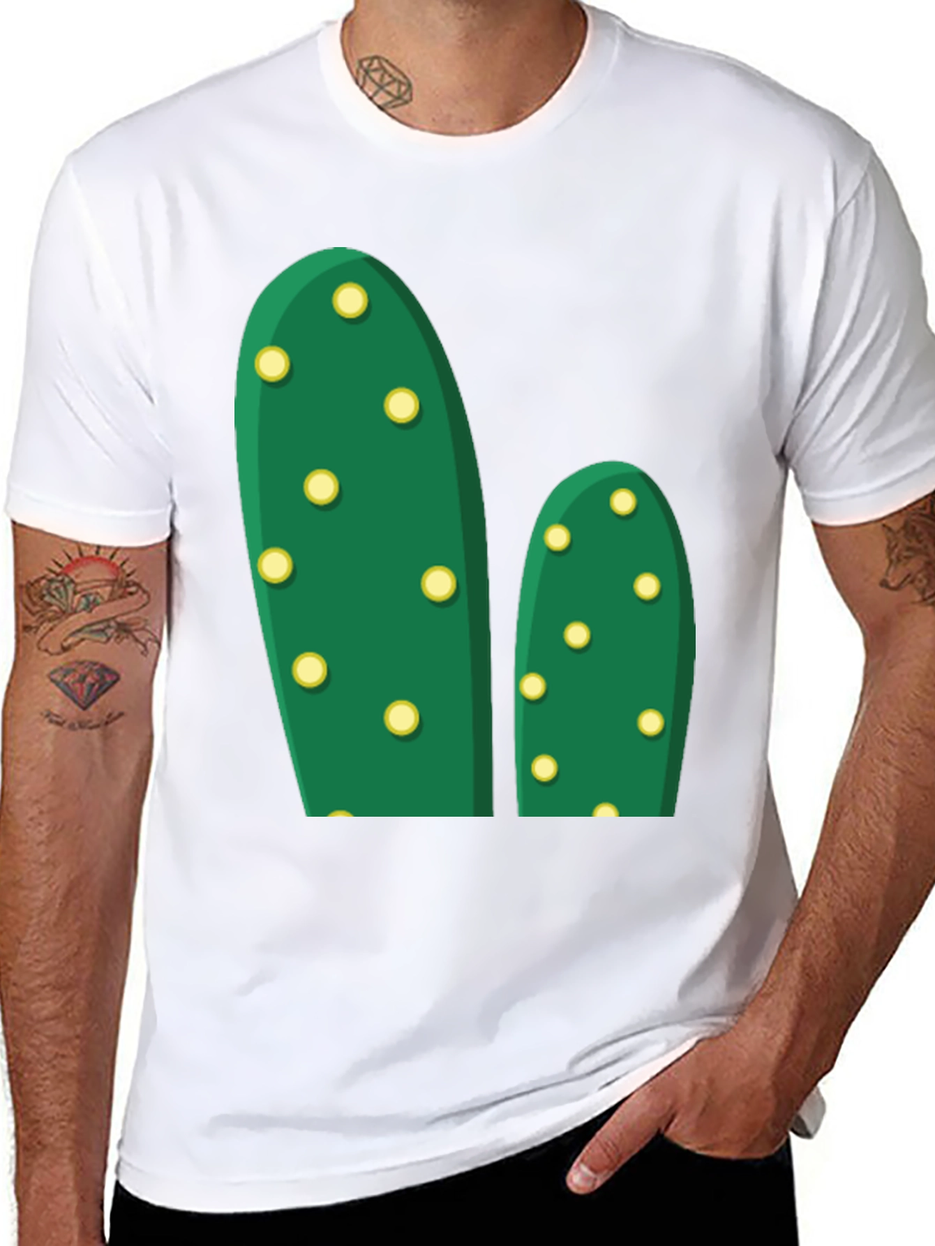 Cactus Graphic T-Shirt - Unisex Black Tee