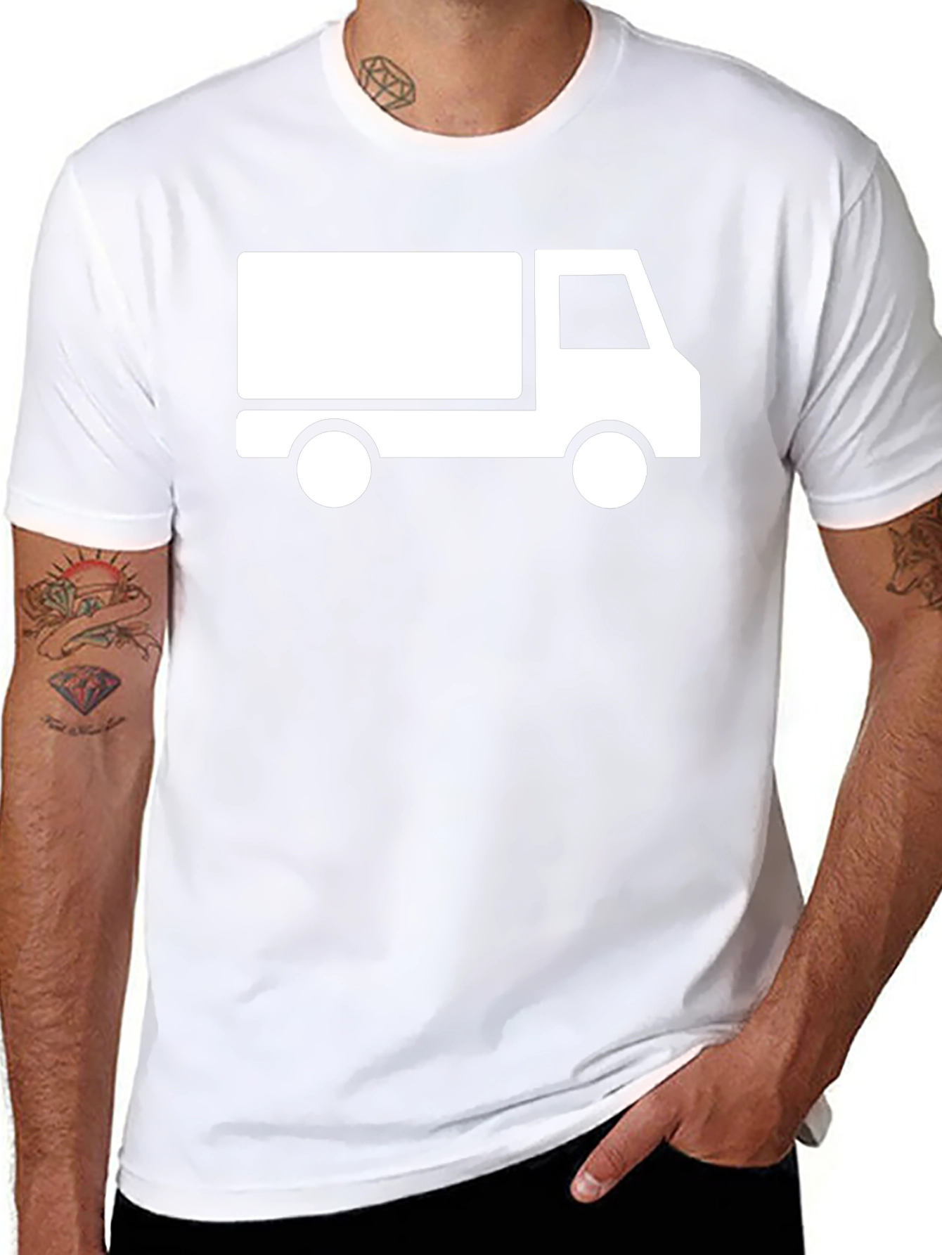 Truck Graphic Tee - Casual Style
