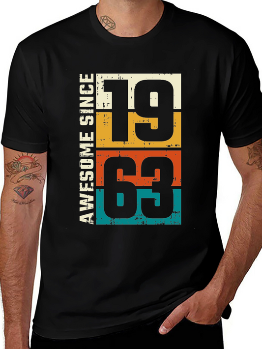 Awesome Since 1963 T-Shirt - Birthday Gift