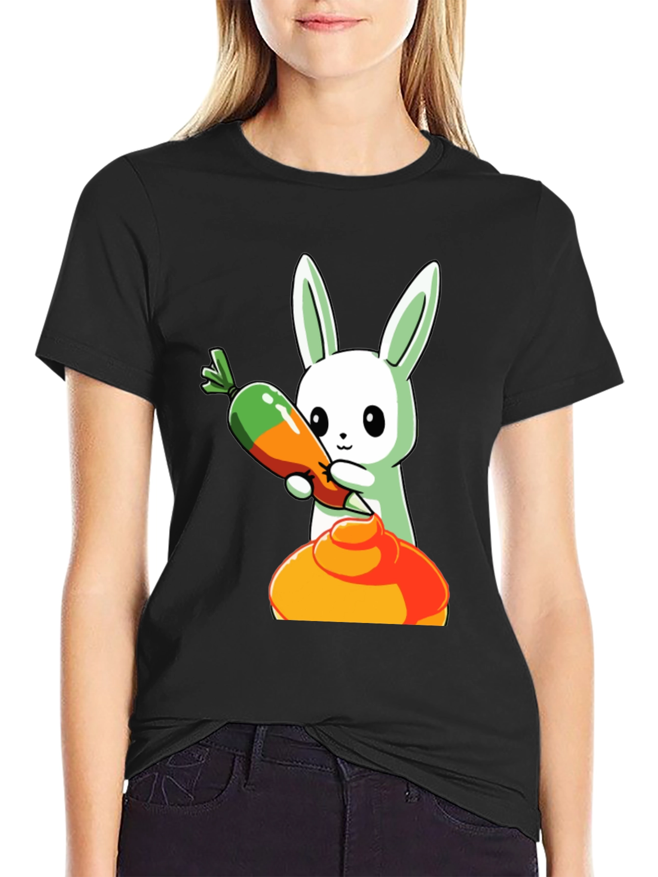 Bunny Holding Carrot T-Shirt