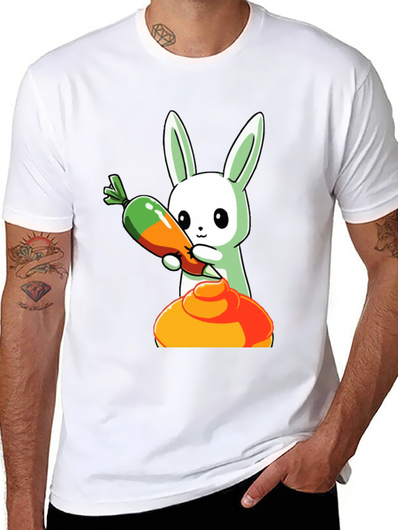 Bunny Holding Carrot T-Shirt
