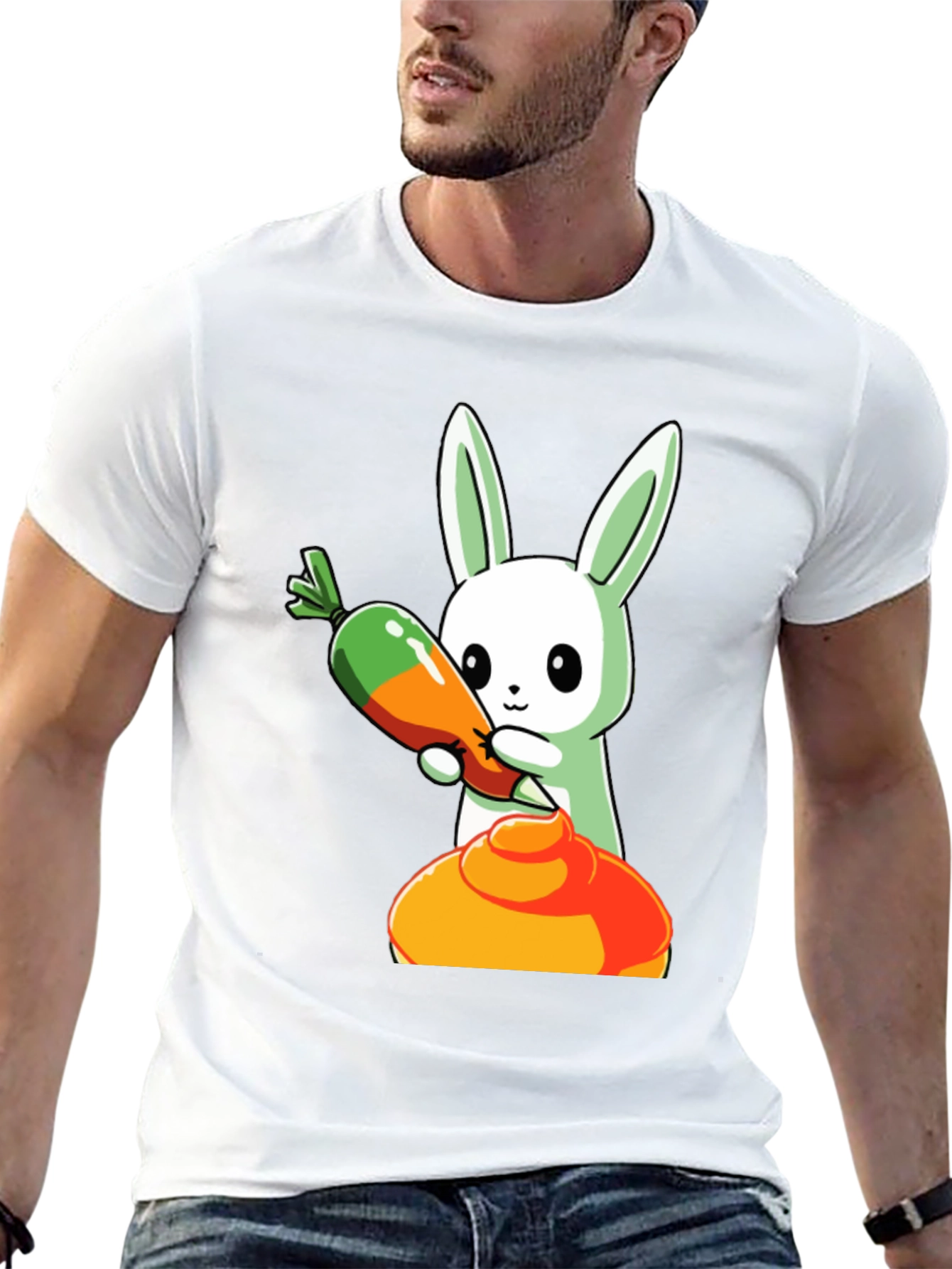 Bunny Holding Carrot T-Shirt