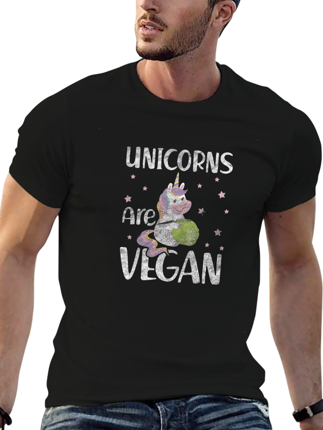Unicorns Are Vegan Graphic T-Shirt