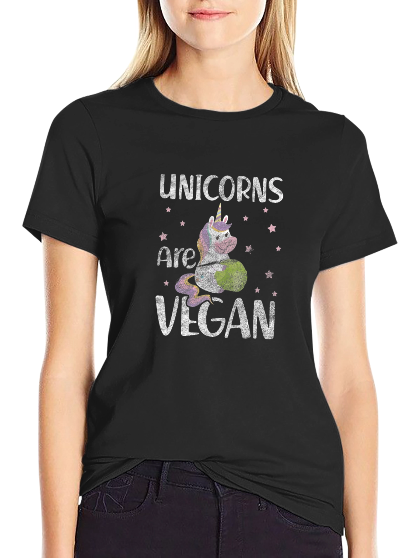 Unicorns Are Vegan Graphic T-Shirt