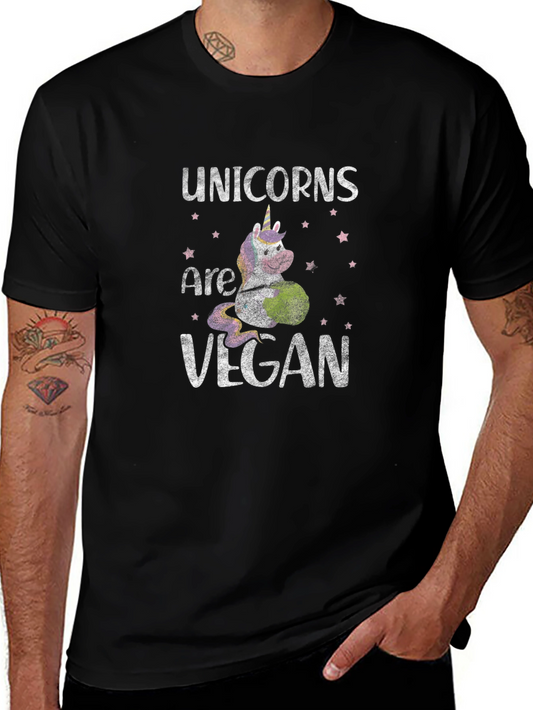 Unicorns Are Vegan Graphic T-Shirt