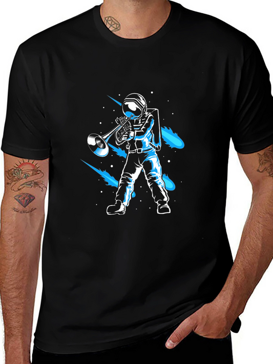 Astronaut Trombone T-Shirt - Space Musician Tee