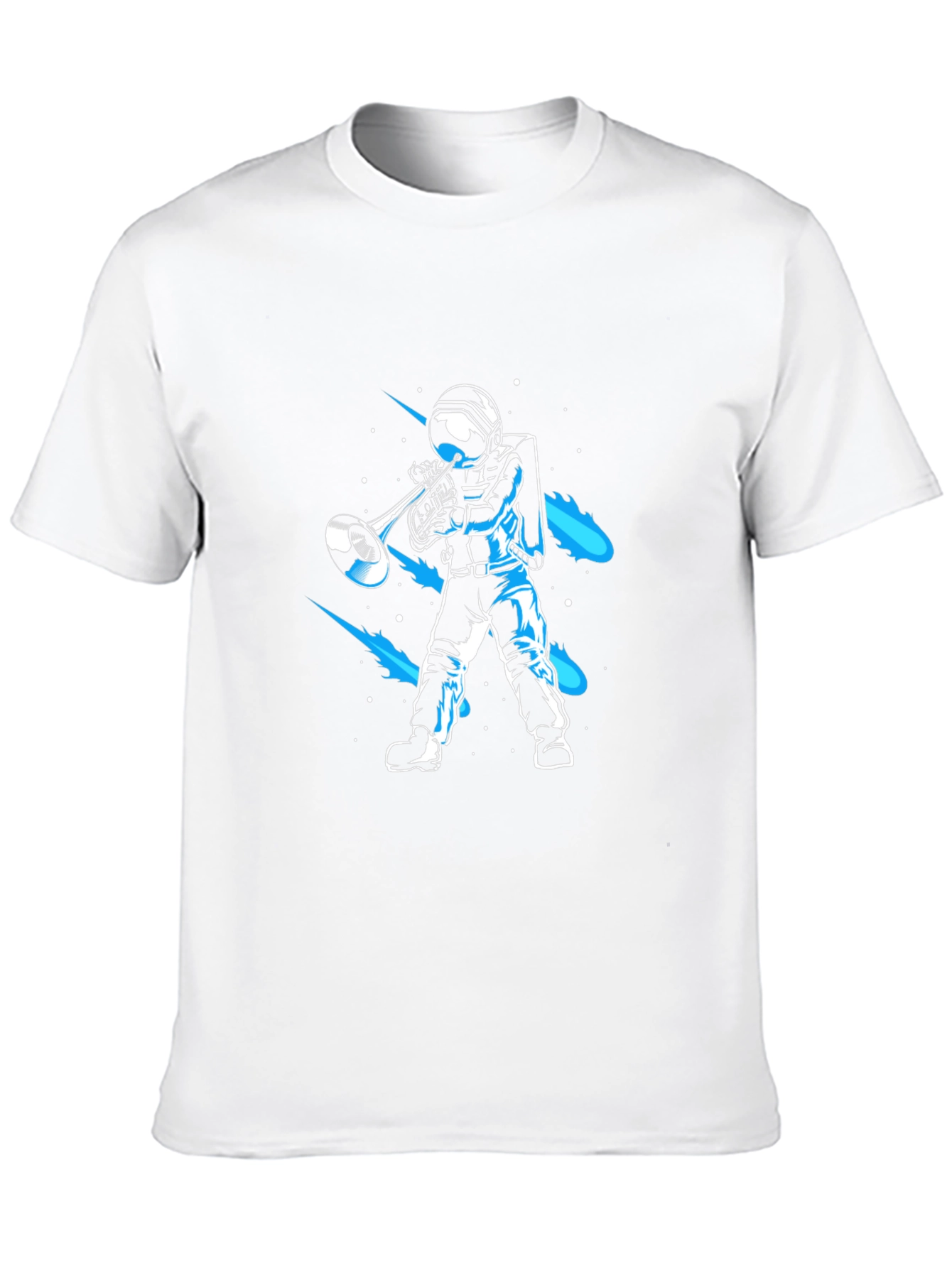 Astronaut Trombone T-Shirt - Space Musician Tee