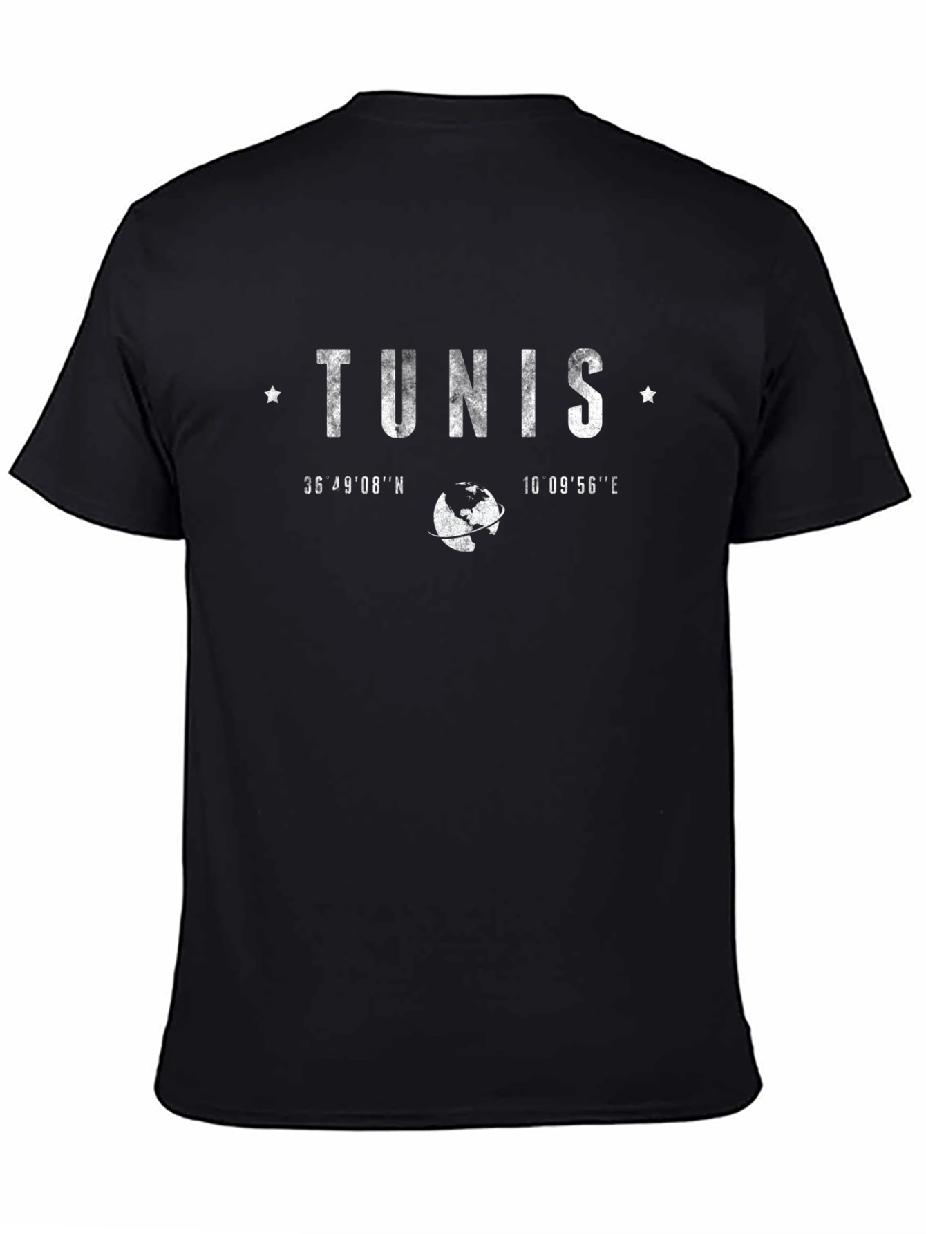 Tunis Coordinates Graphic T-Shirt