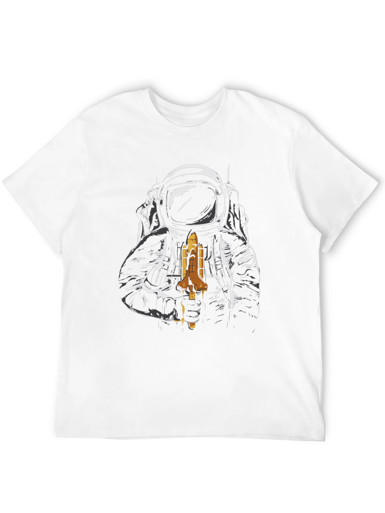 Astronaut Space Shuttle Graphic T-Shirt