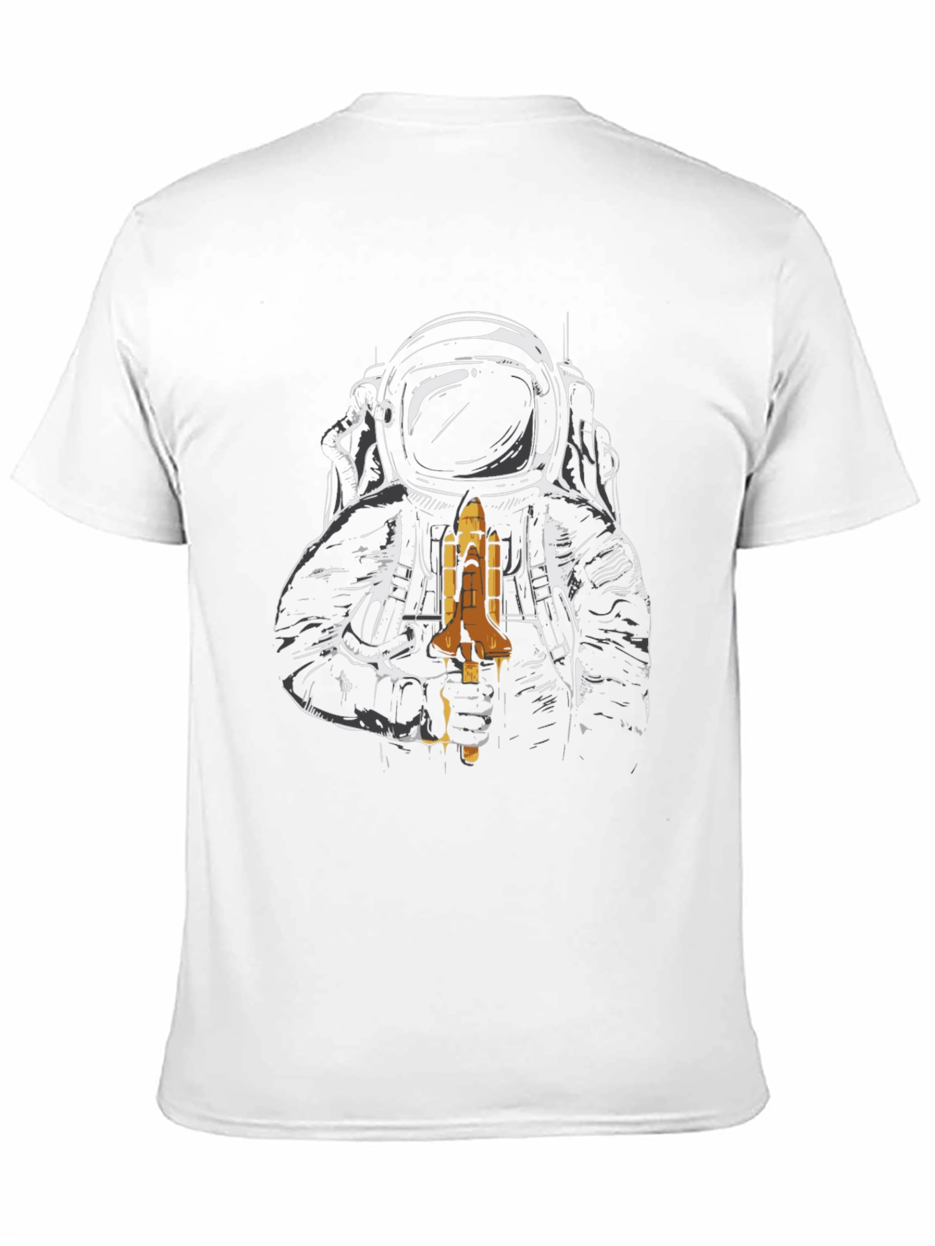 Astronaut Space Shuttle Graphic T-Shirt