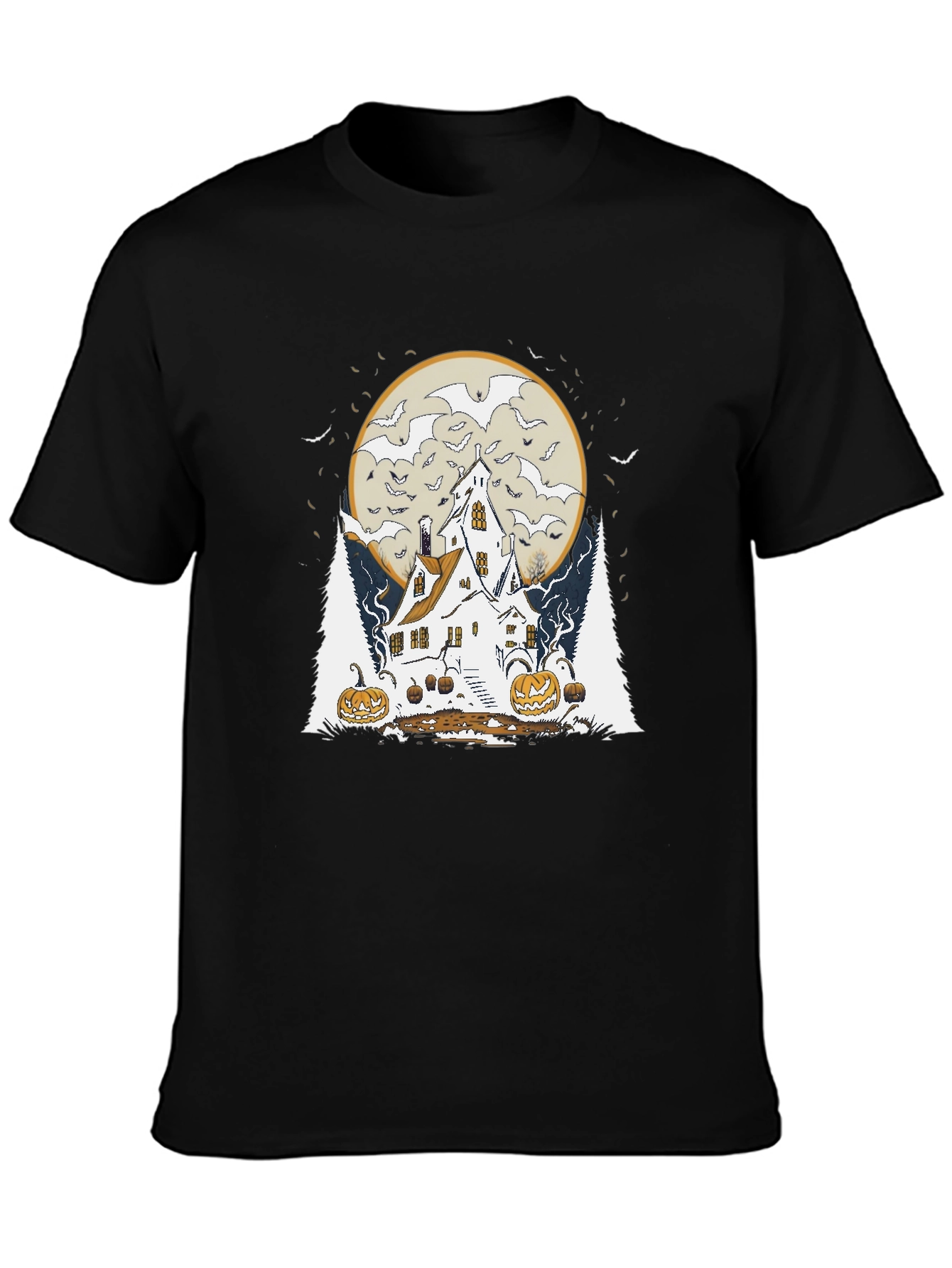 Spooky Halloween Haunted House T-Shirt
