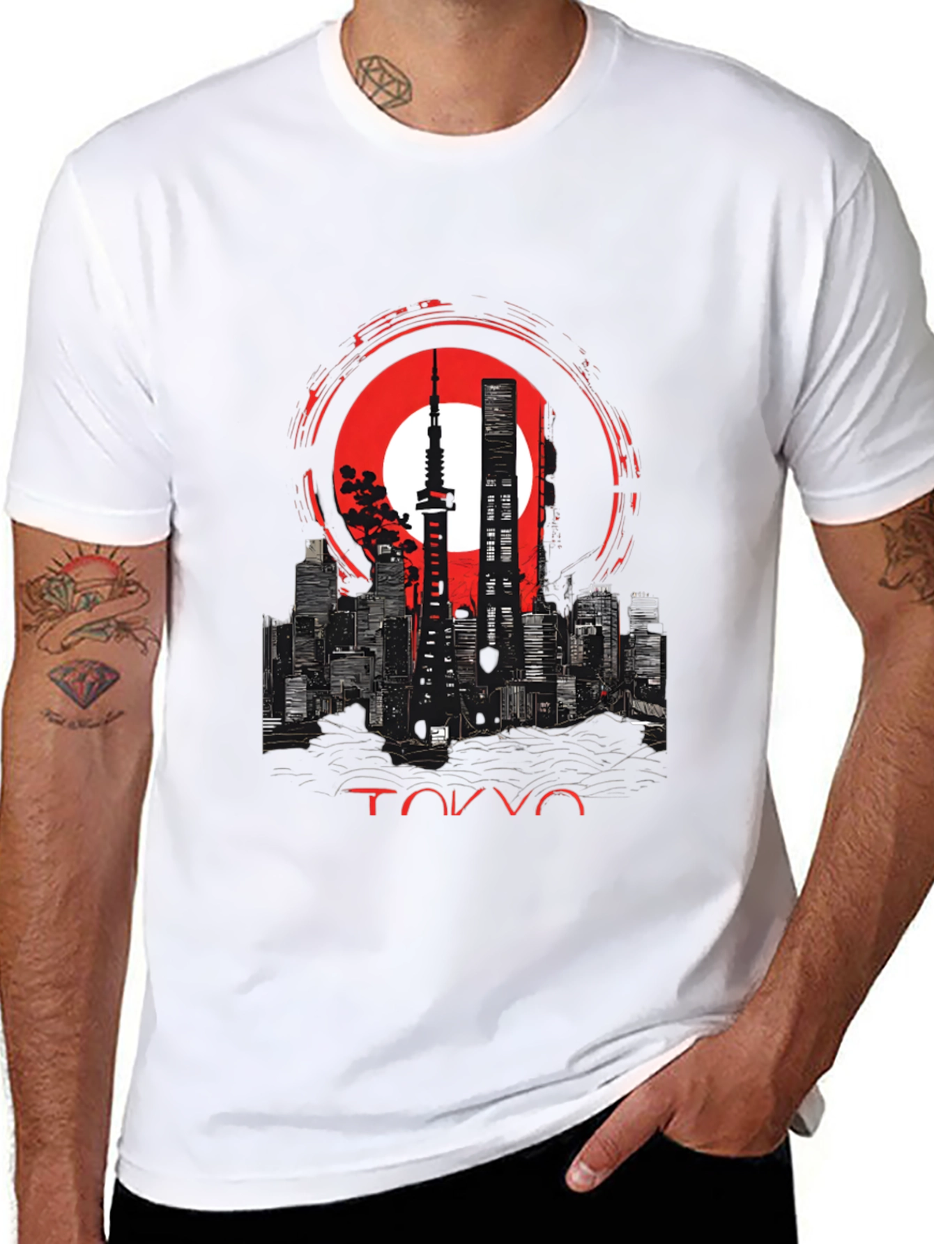 Tokyo Skyline Graphic Tee - Urban Style