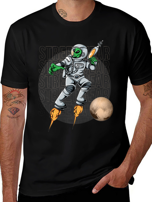 Alien Astronaut Streetwear Graphic Tee