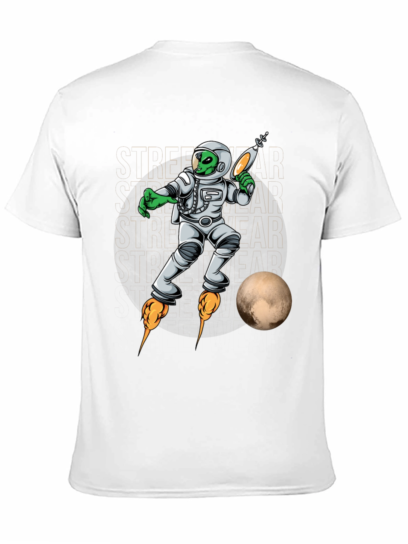 Alien Astronaut Streetwear Graphic Tee