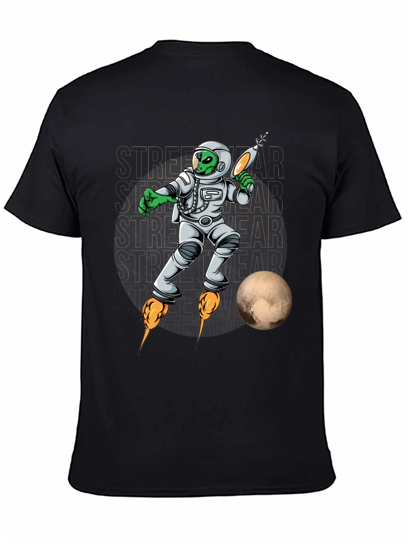 Alien Astronaut Streetwear Graphic Tee