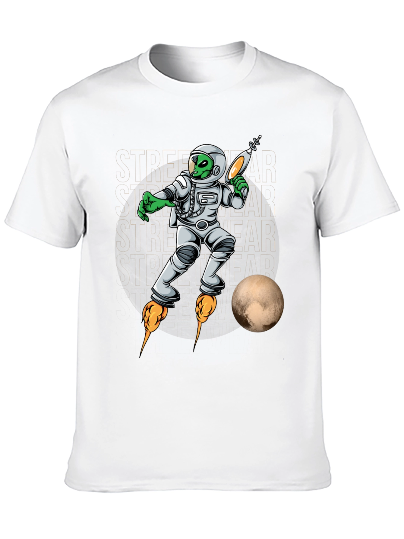 Alien Astronaut Streetwear Graphic Tee