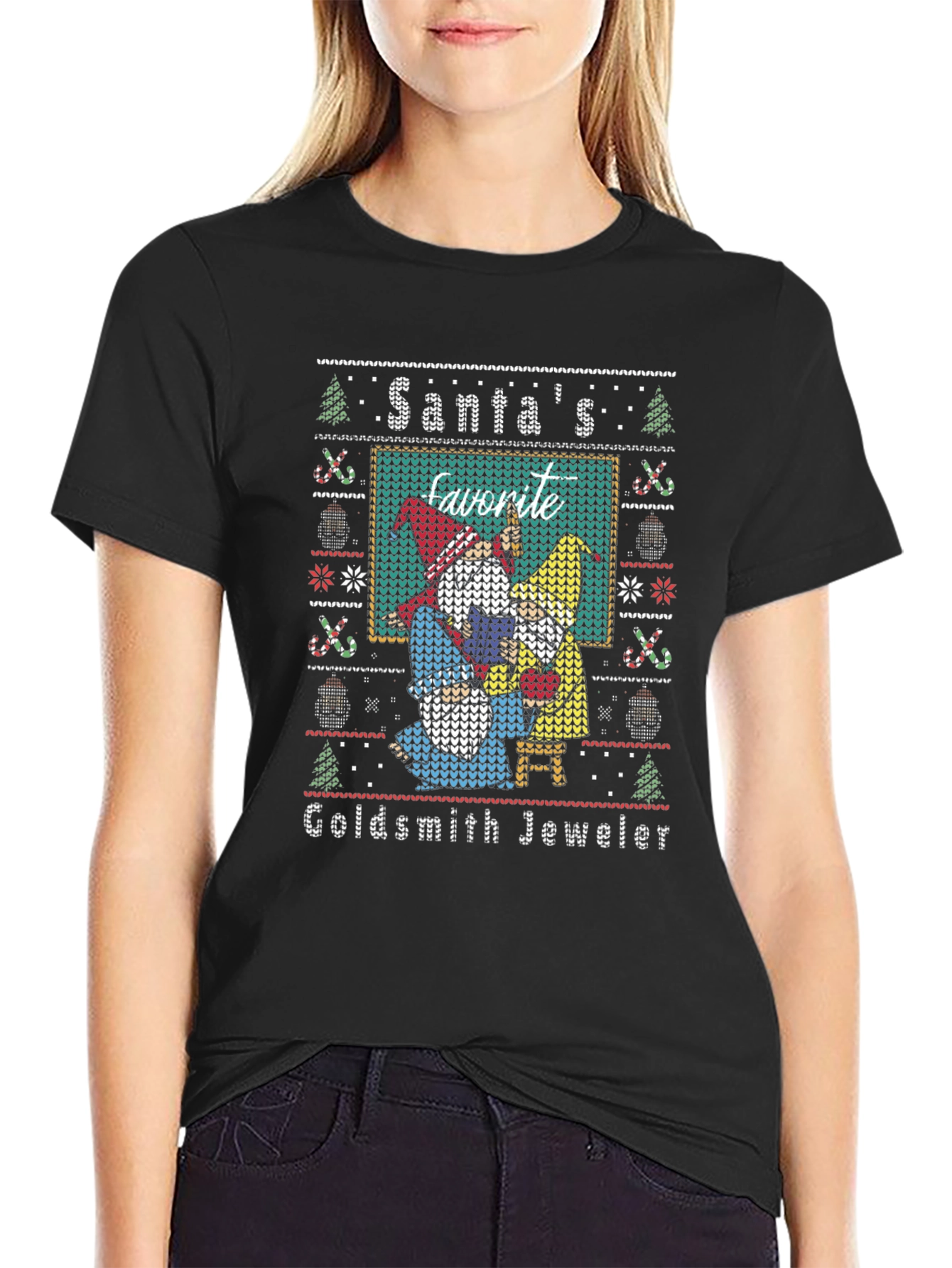 Santas Favorite Goldsmith Jeweler Holiday T-Shirt