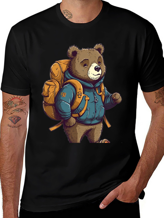 Bear Hiker Graphic Tee - Adventure Ready Style