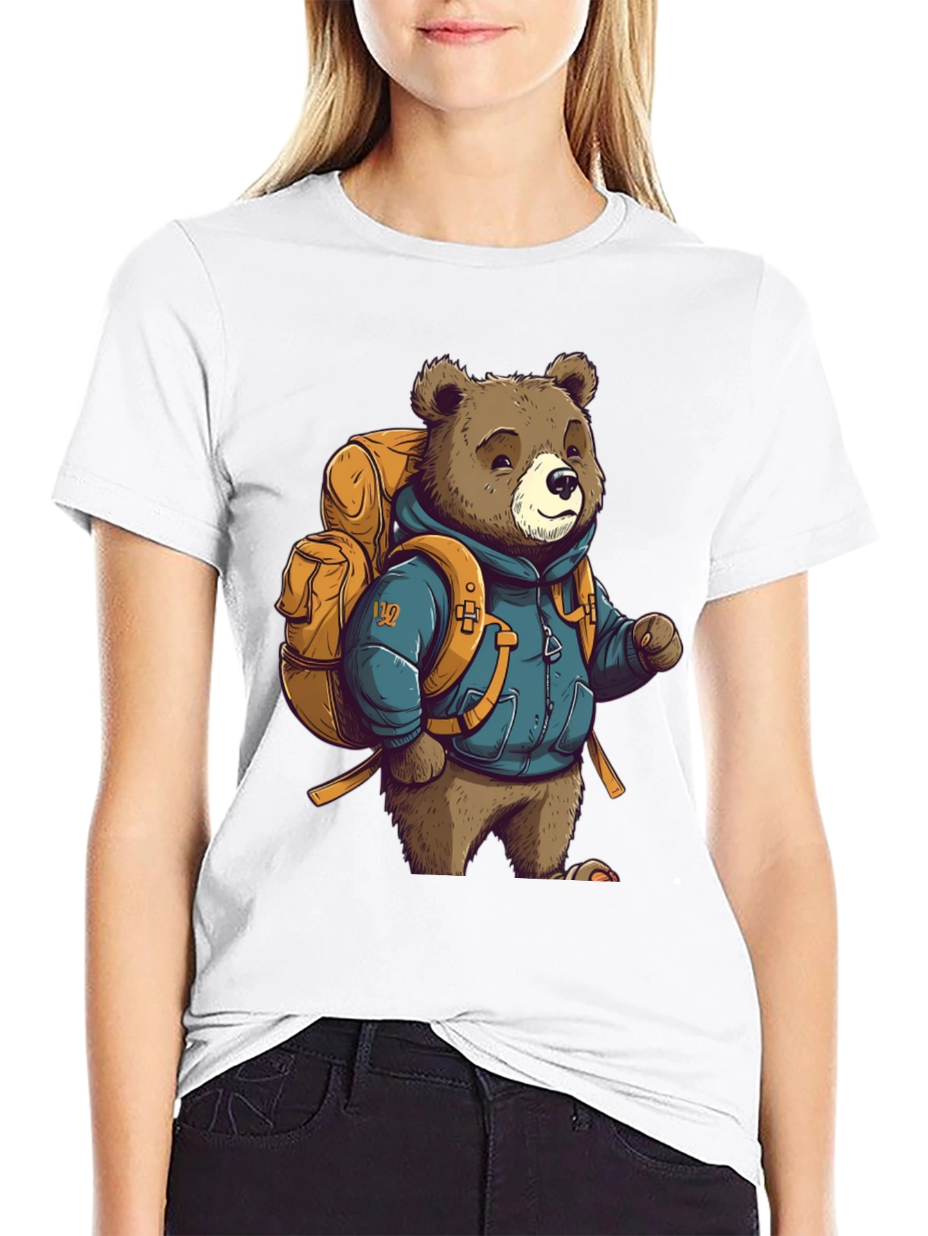 Bear Hiker Graphic Tee - Adventure Ready Style