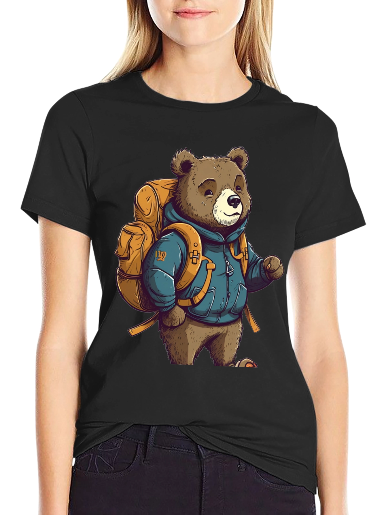 Bear Hiker Graphic Tee - Adventure Ready Style