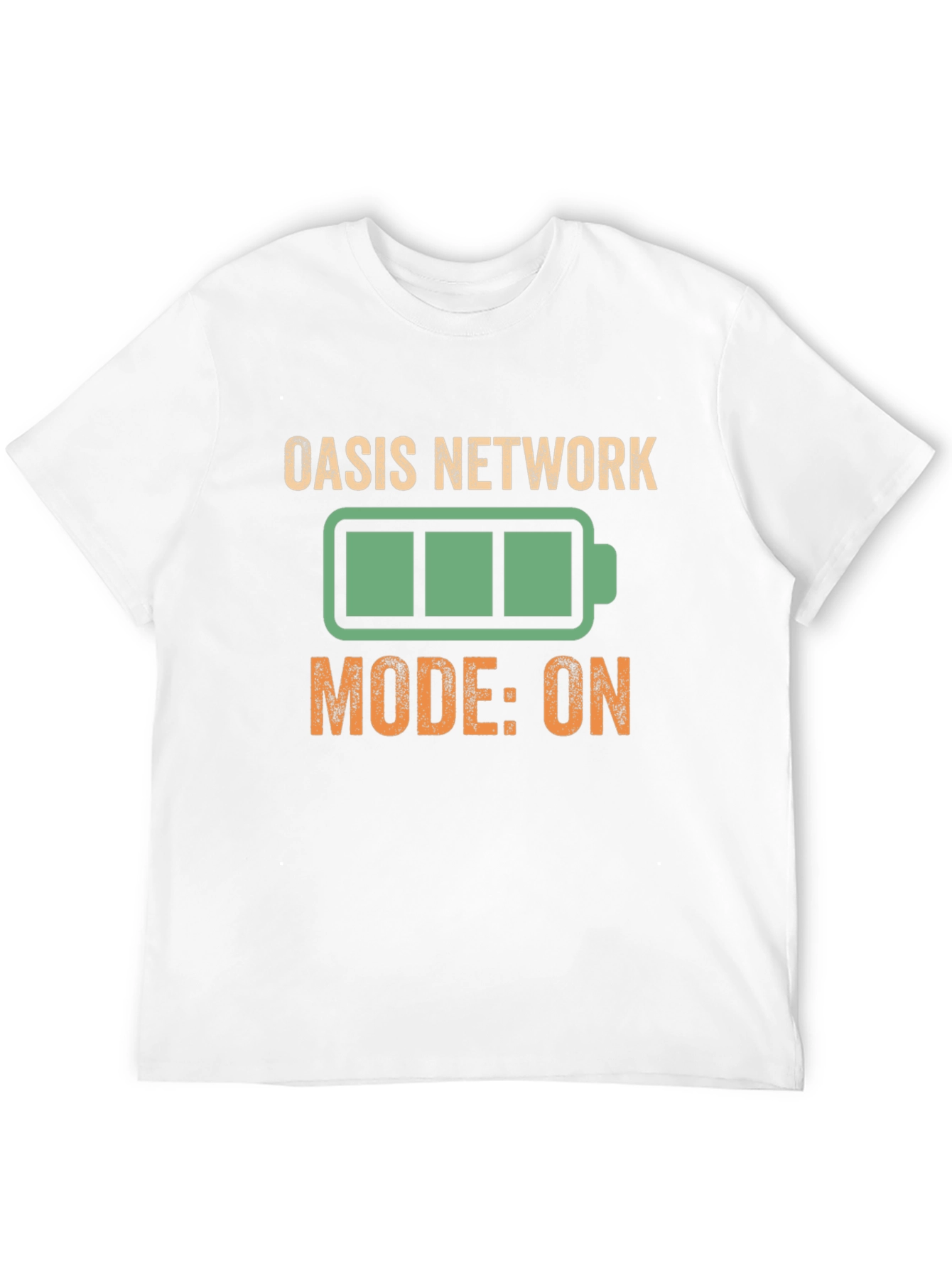 Oasis Network Mode On Black Graphic Tee