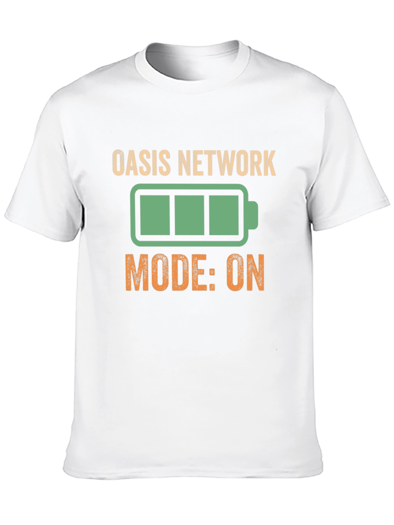 Oasis Network Mode On Black Graphic Tee