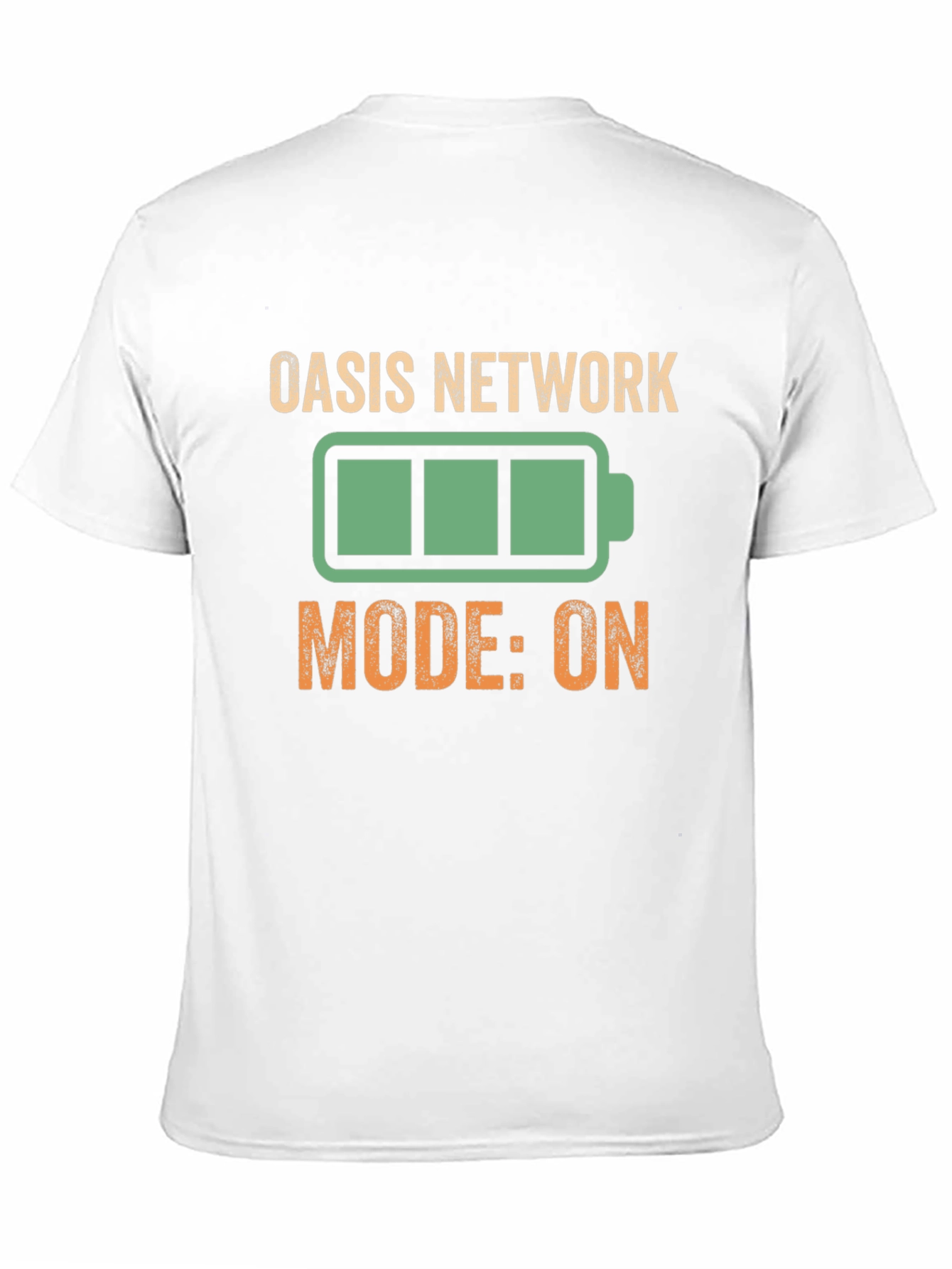 Oasis Network Mode On Black Graphic Tee