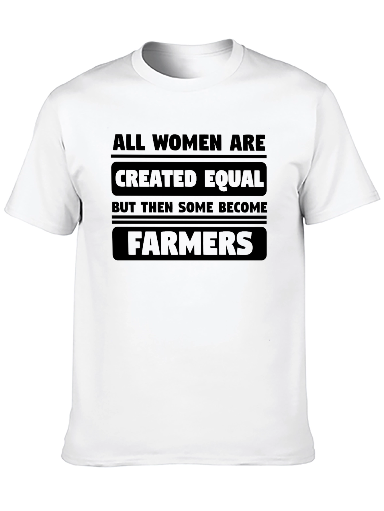Women Farmers Graphic T-Shirt - Black