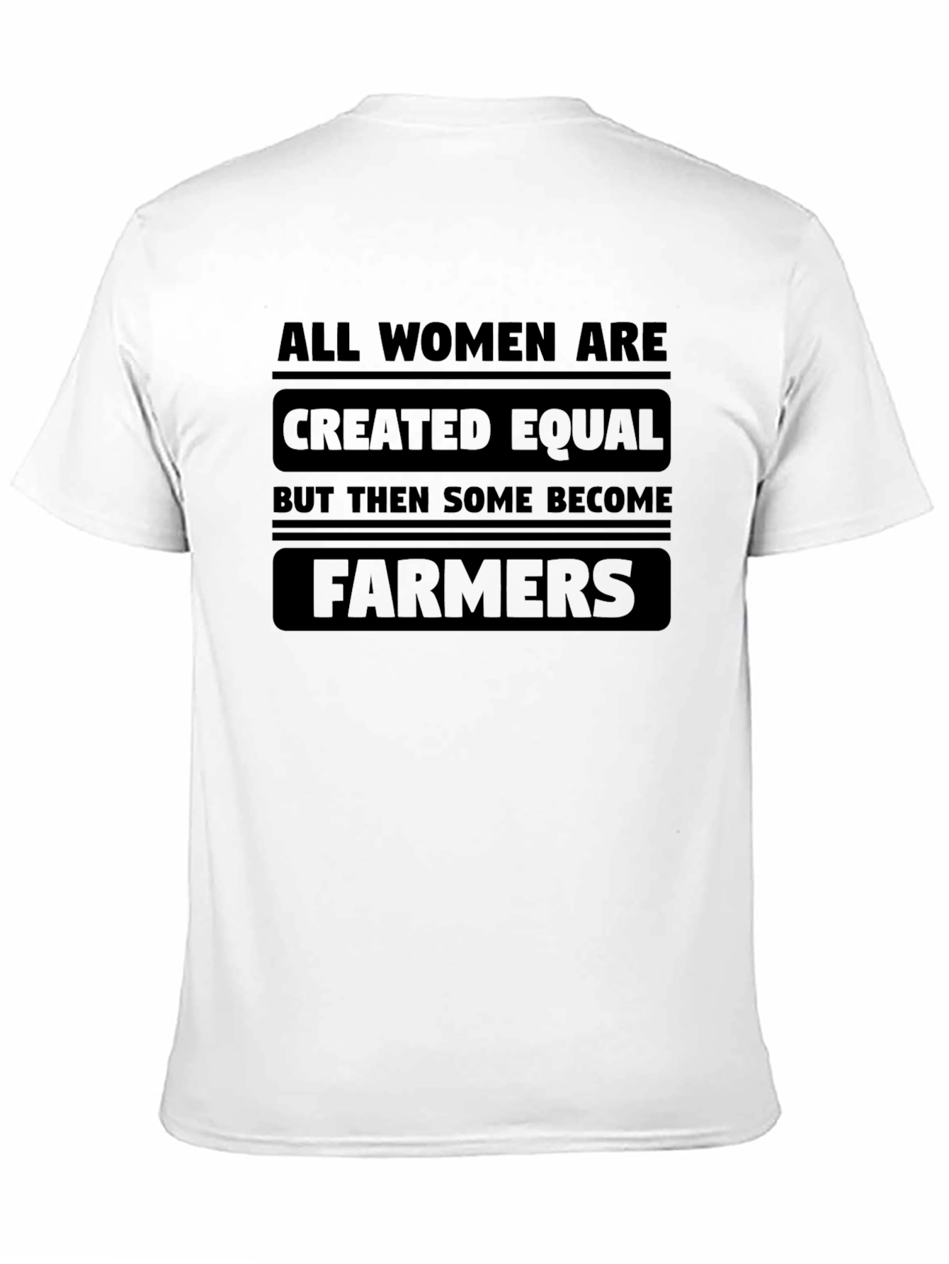 Women Farmers Graphic T-Shirt - Black