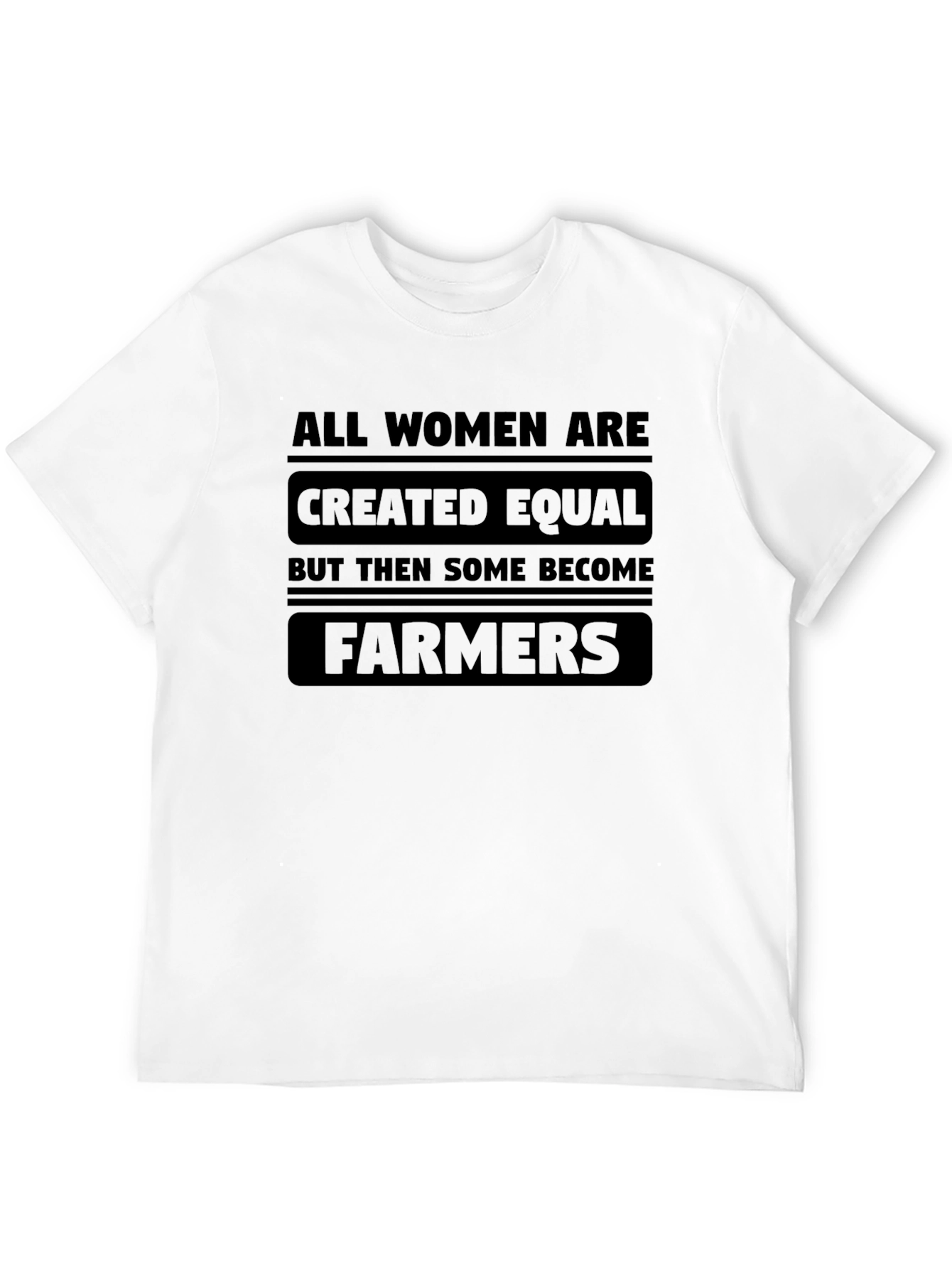 Women Farmers Graphic T-Shirt - Black